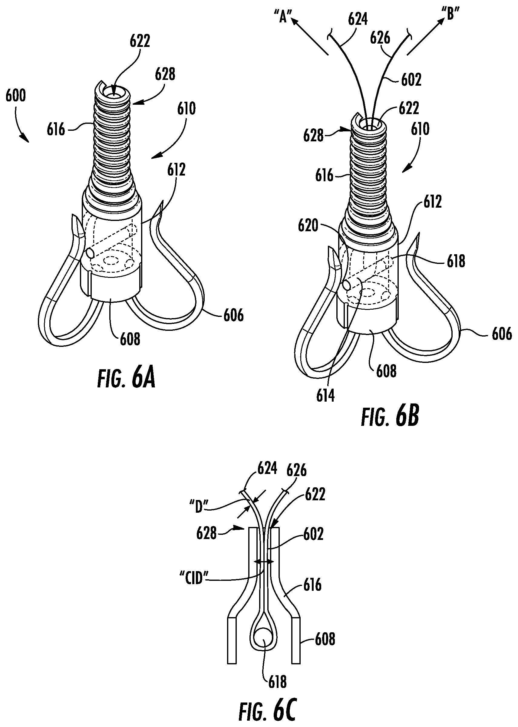 Patent US12551342 Figure 6 – Devices, systems, and methods for adjustably tensioning an artificial chordae tendineae between a leaflet and a papillary muscle or heart wall