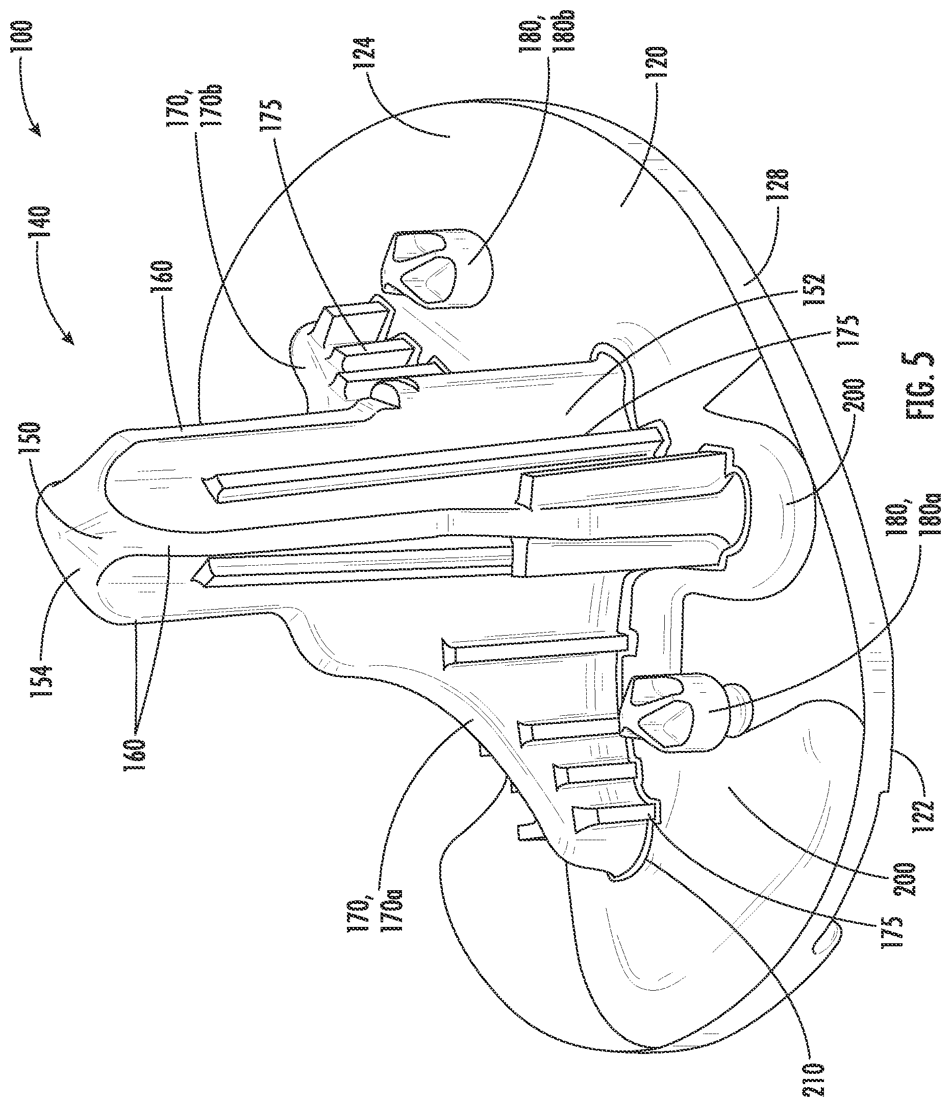 Patent US12551346 Figure 5 – Tibial implant with improved anterior load transfer