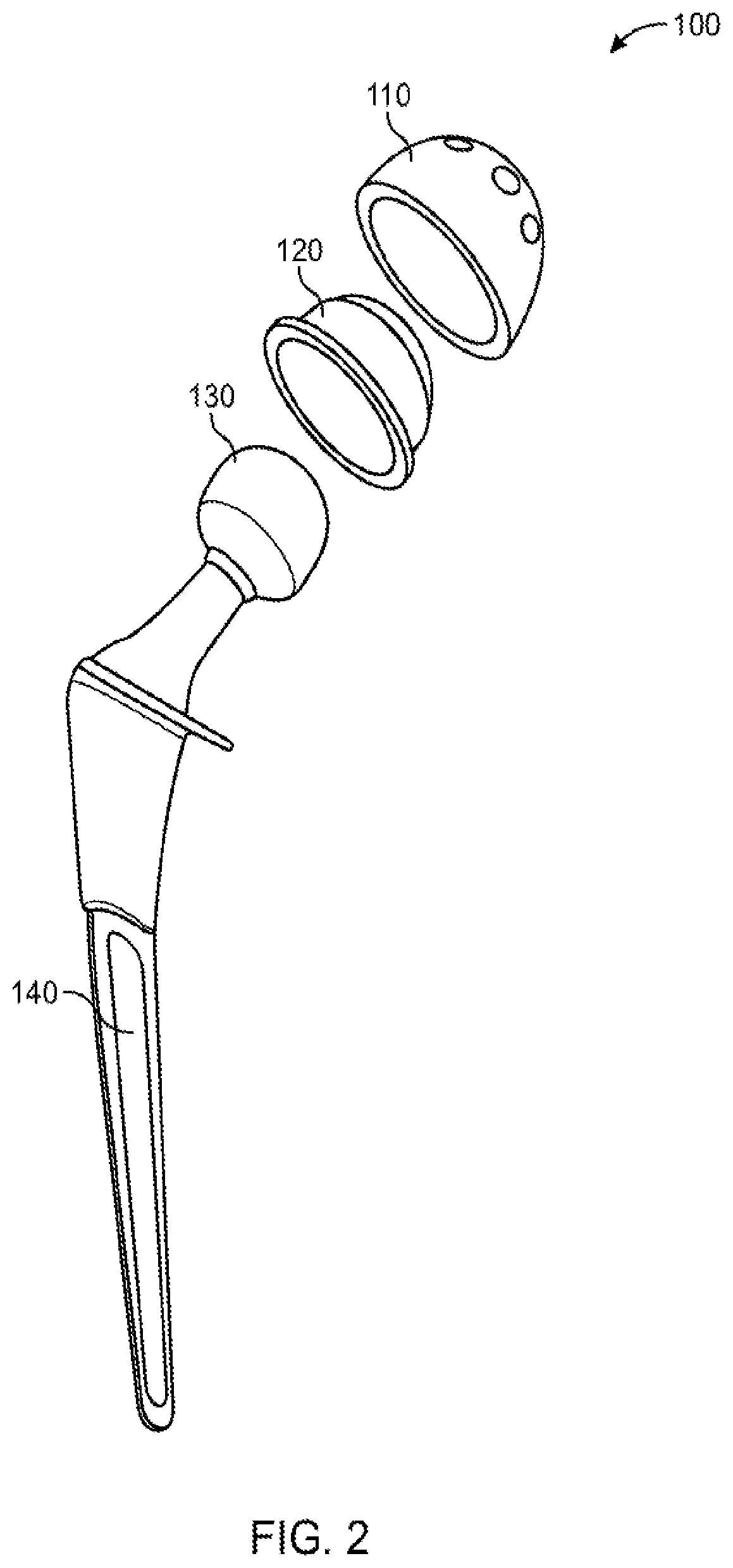 Patent US12551347 Figure 2 – Apparatus and method for forming a custom cement-on-cement articulating hip spacer