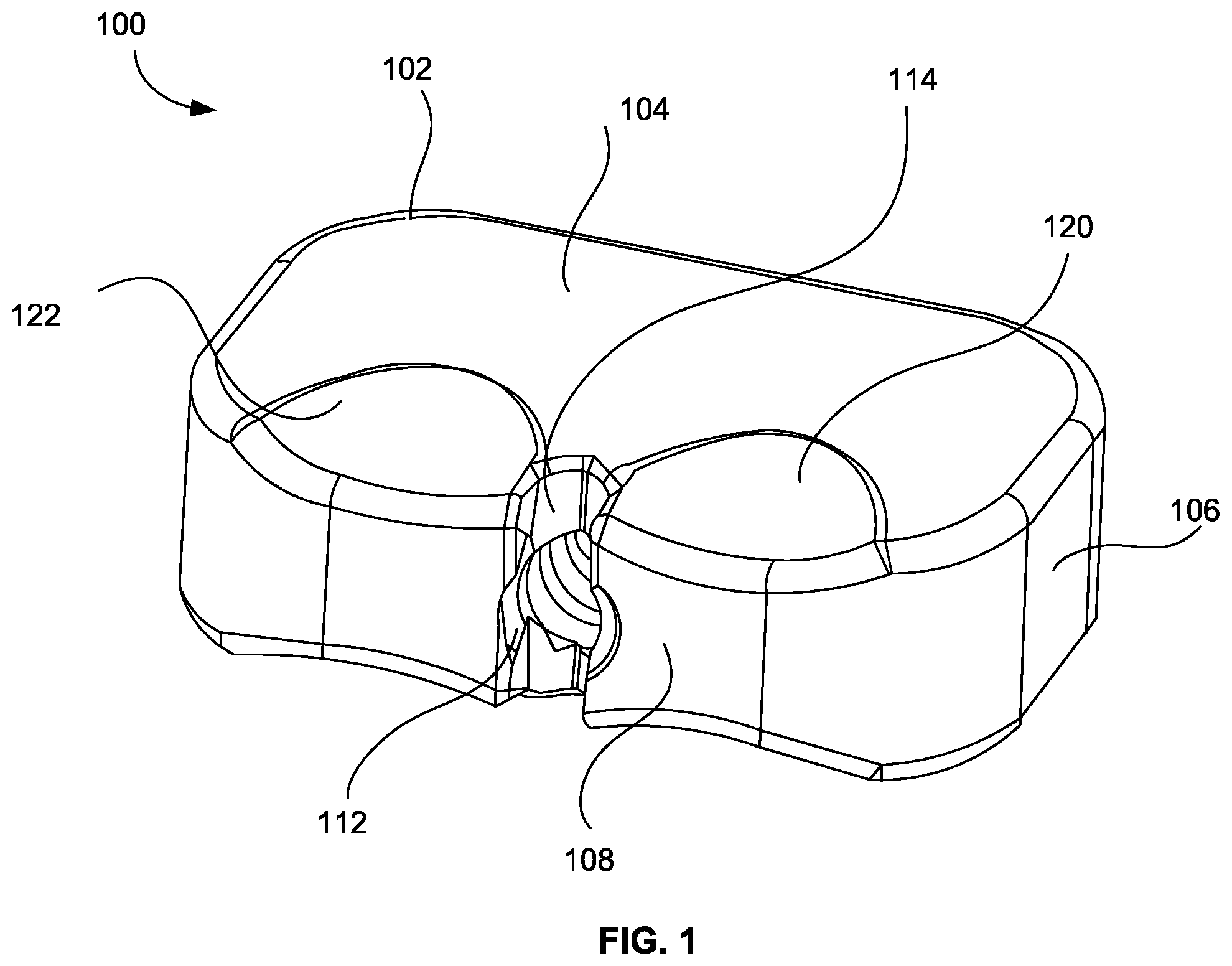 Patent US12551353 Figure 1 – Spinal plate selection and positioning system
