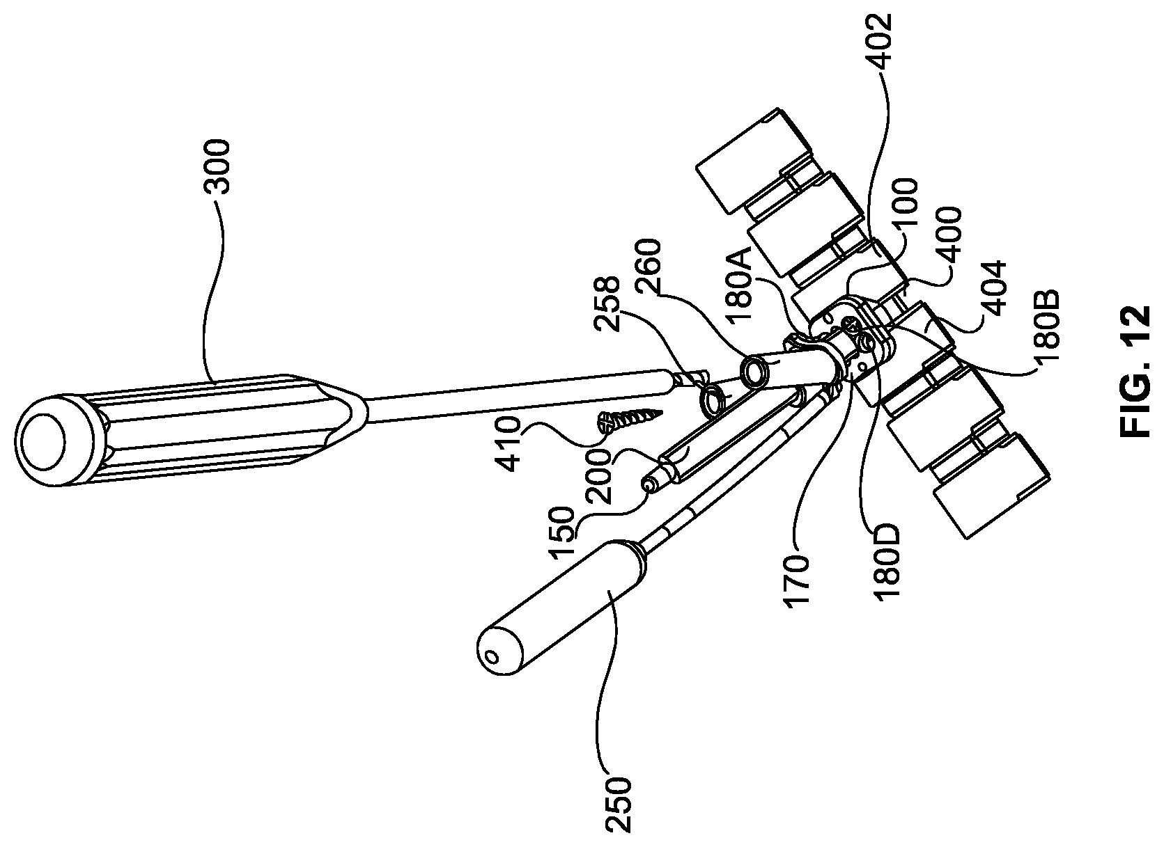 Patent US12551353 Figure 12 – Spinal plate selection and positioning system