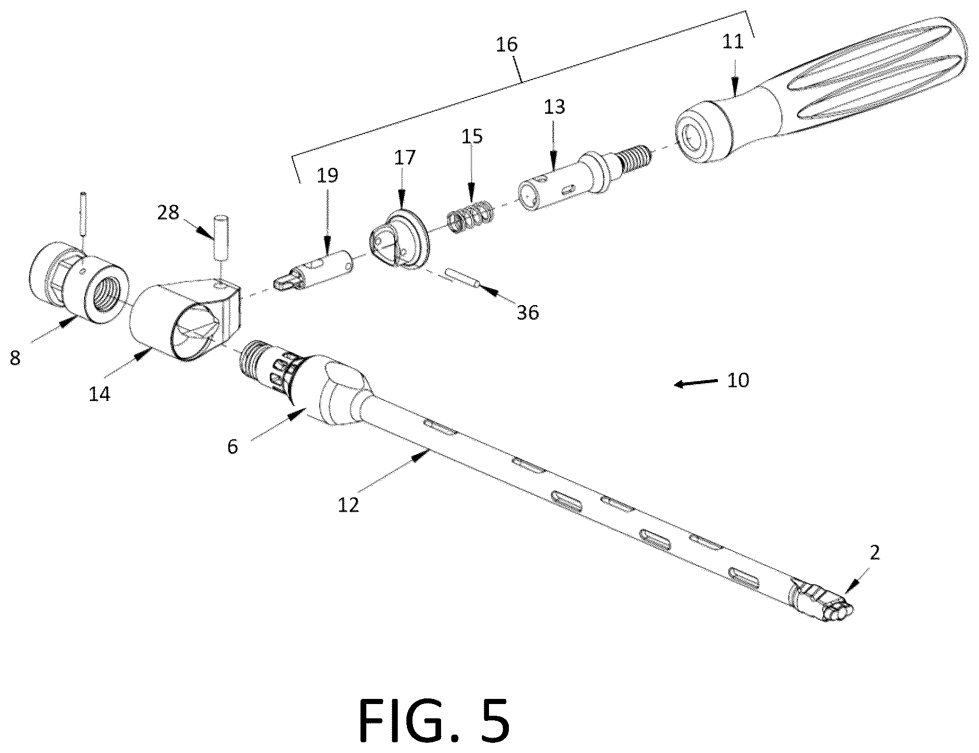 Patent US12551356 Figure 3 – Universal lateral pivoting handle