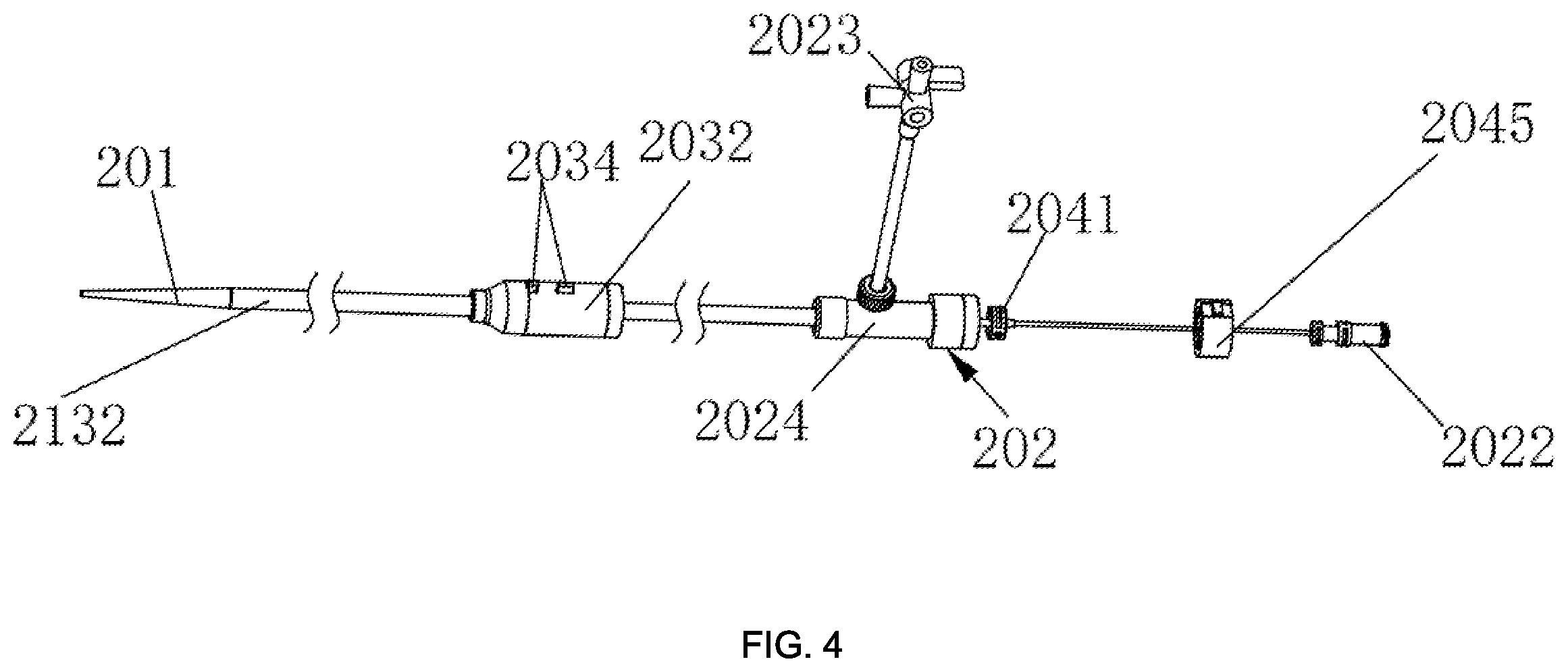 Patent US12551358 Figure 4 – Stent delivery and release device and stent delivery and release system
