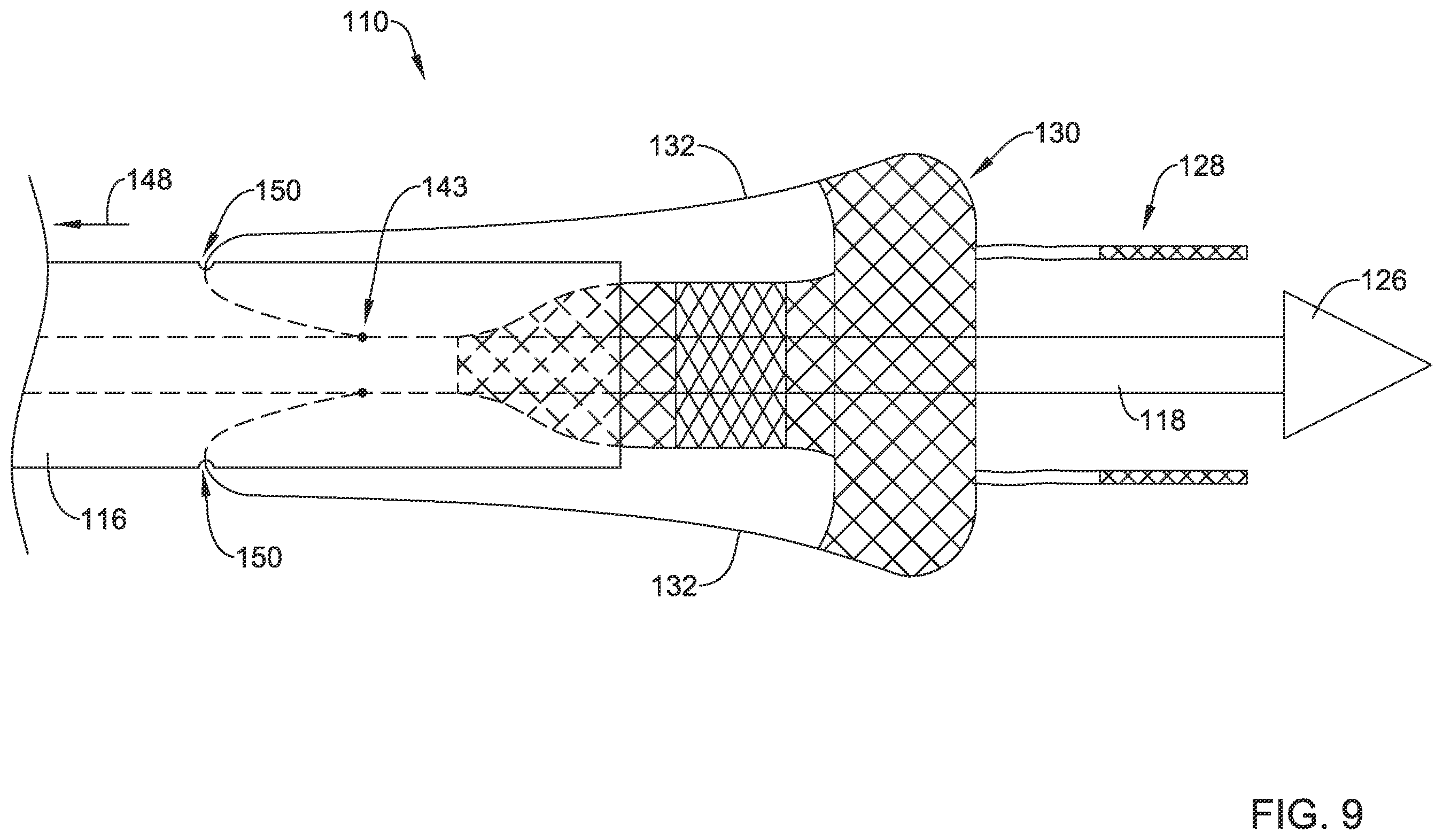 Patent US12551360 Figure 9 – Stent delivery system