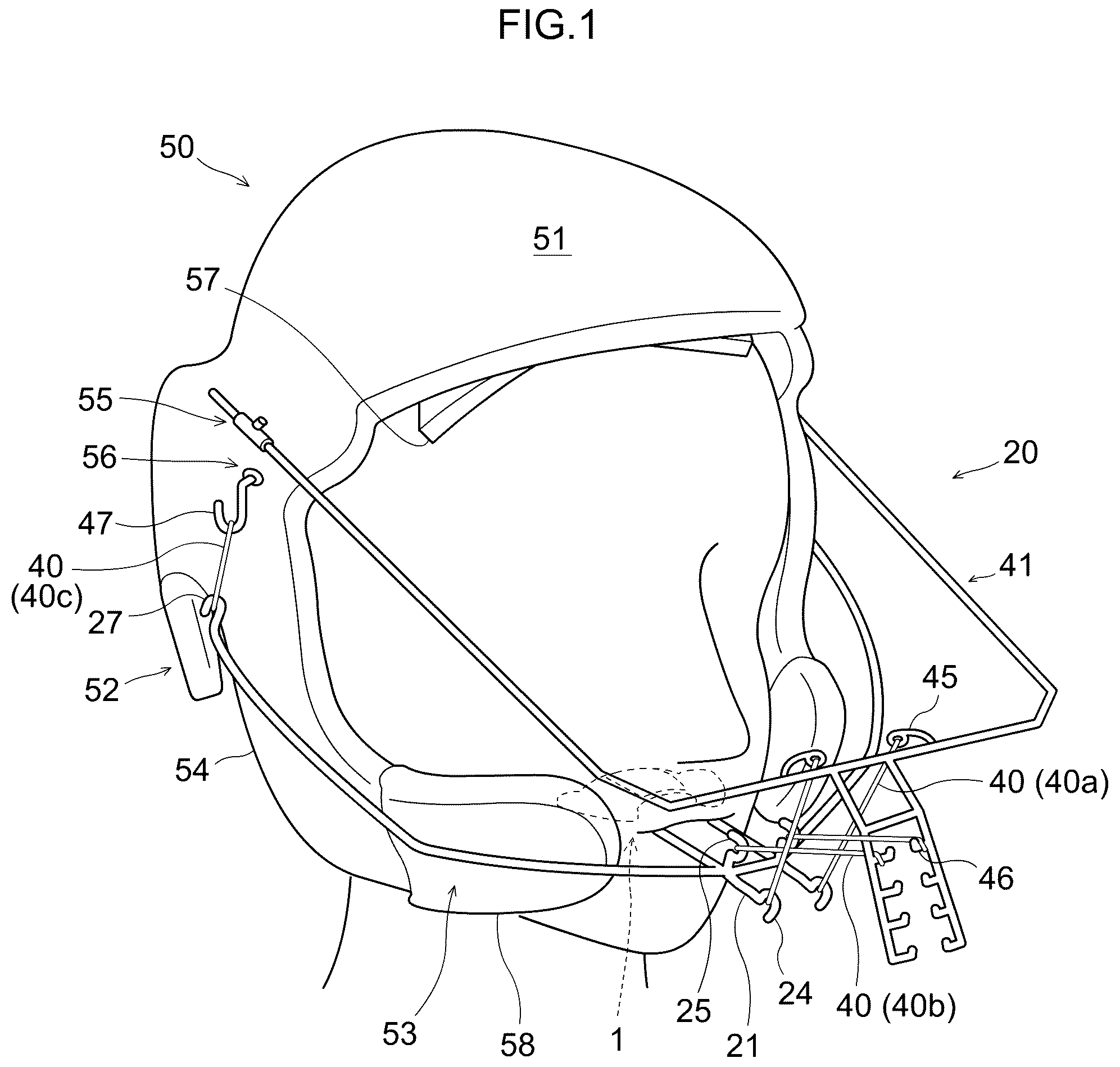 Patent US12551361 Figure 1 – Jaw position correcting apparatus and method for manufacturing jaw position correcting apparatus