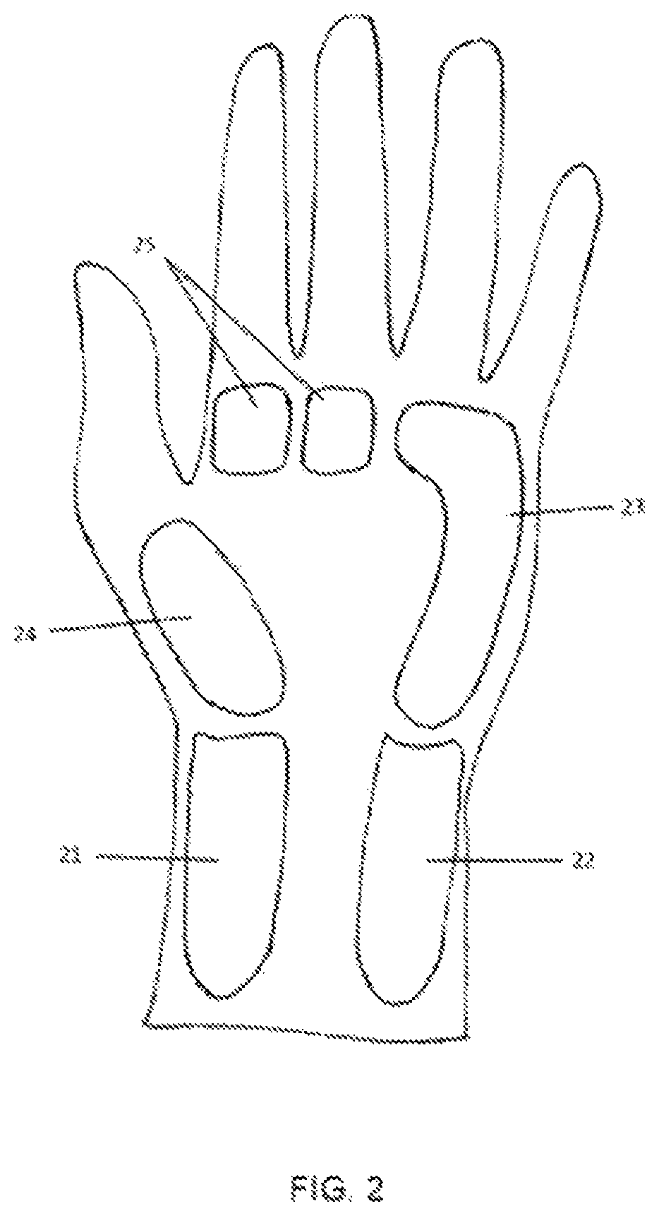 Patent US12551363 Figure 2 – Hand-and-wrist accessory device for people that facilitates extension movements
