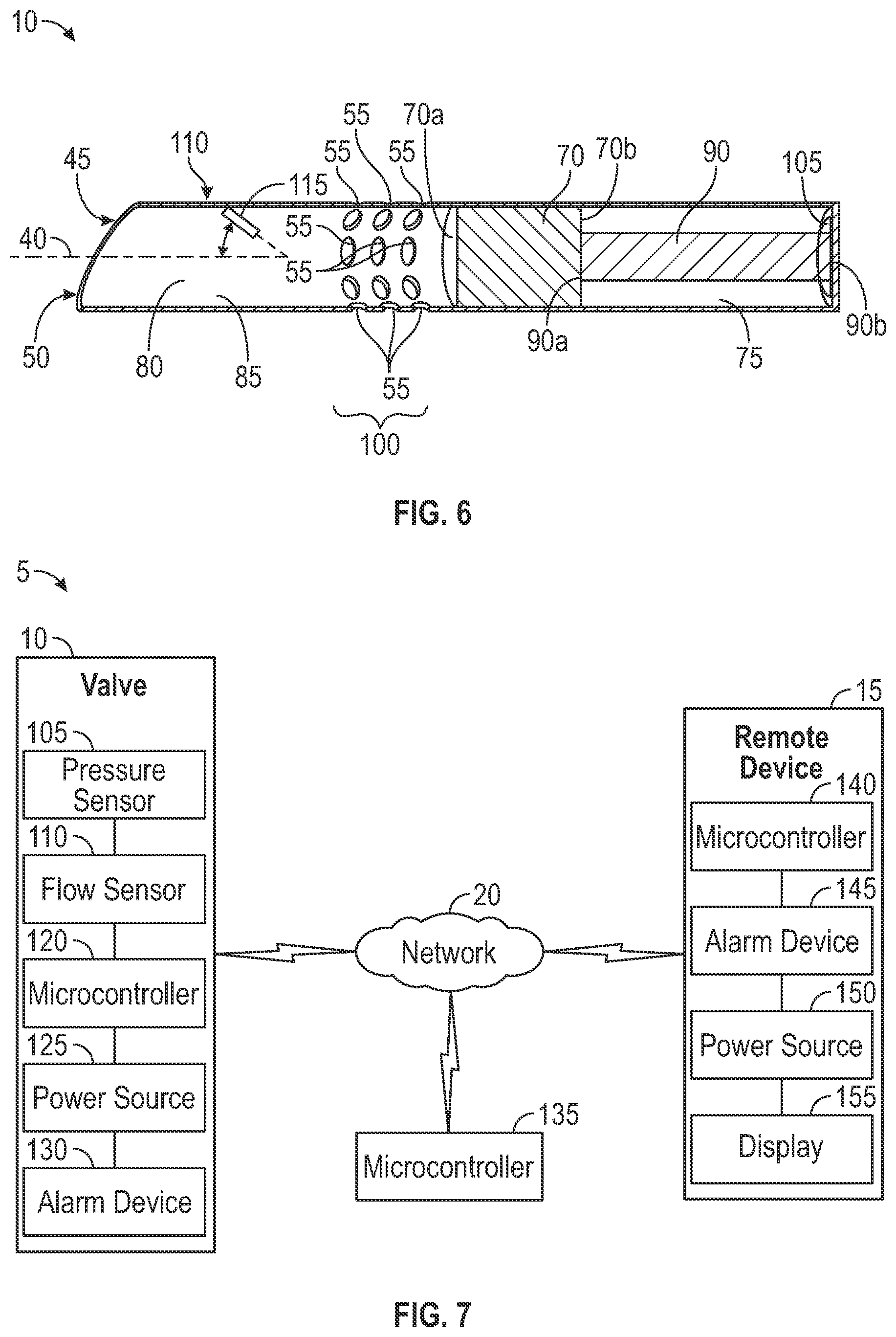 Patent US12551375 Figure 4 – Biofluid shunt valve with sheath and monitoring device