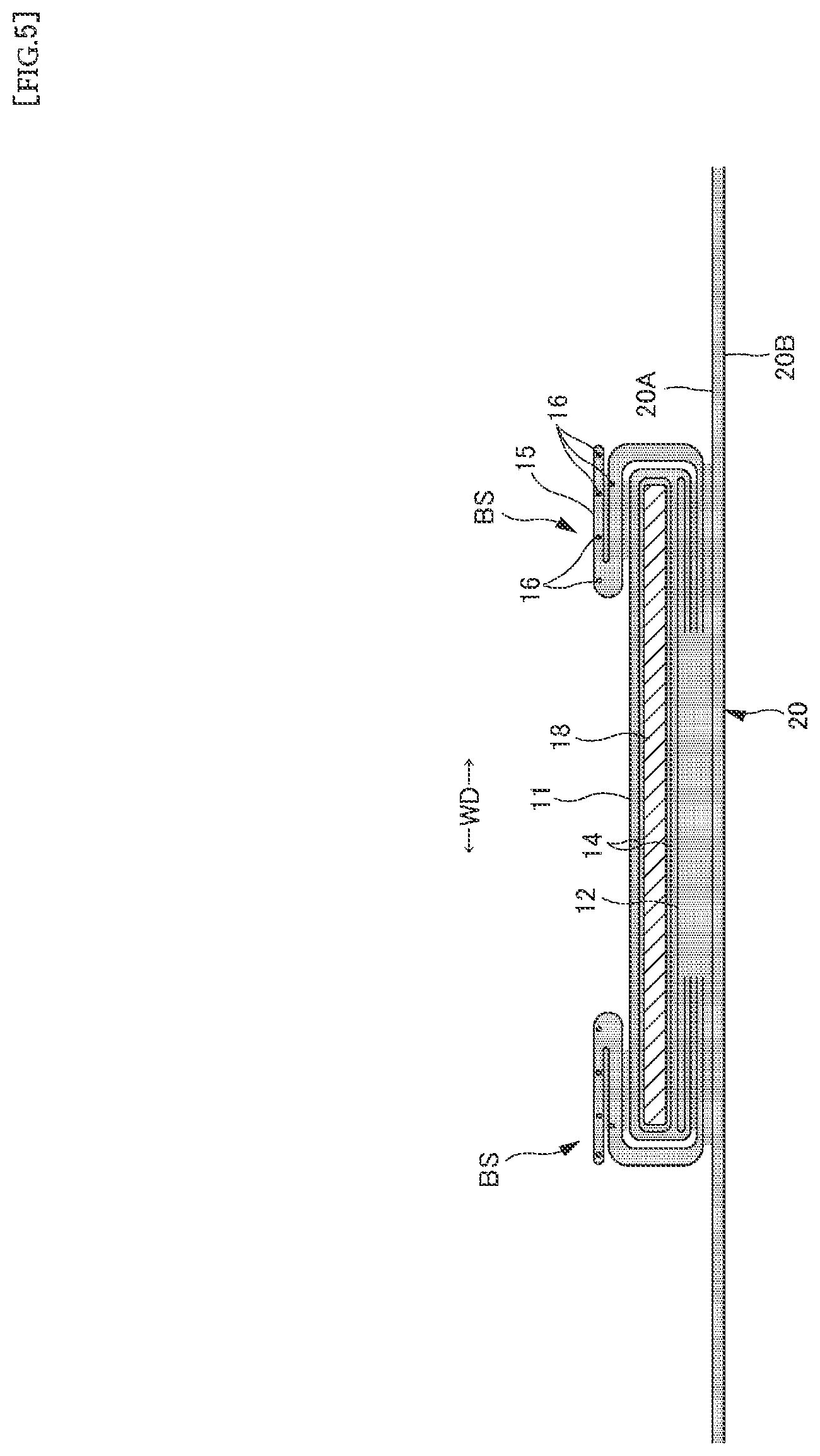 Patent US12551382 Figure 5 – Disposable wearing article