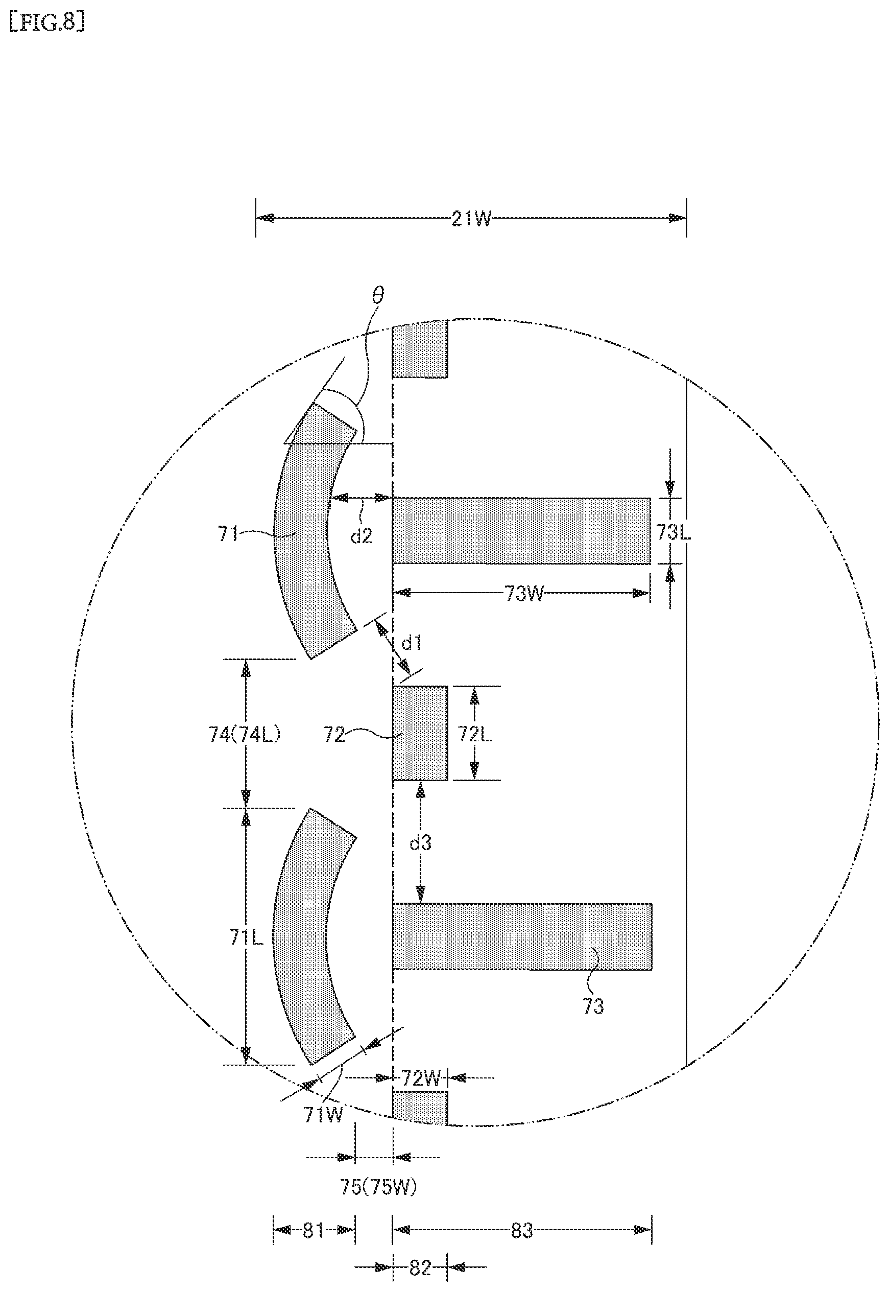 Patent US12551382 Figure 8 – Disposable wearing article