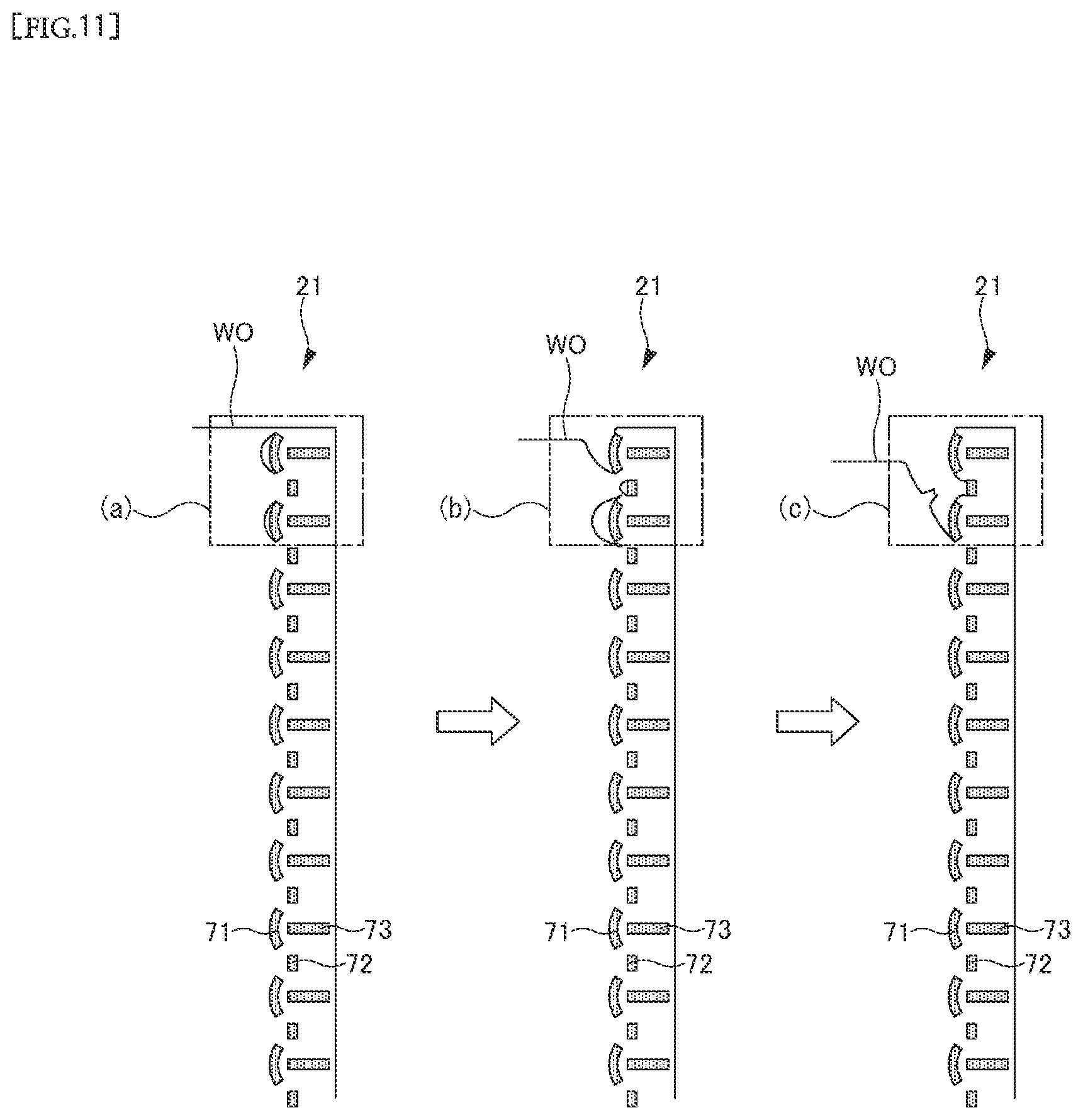 Patent US12551382 Figure 11 – Disposable wearing article