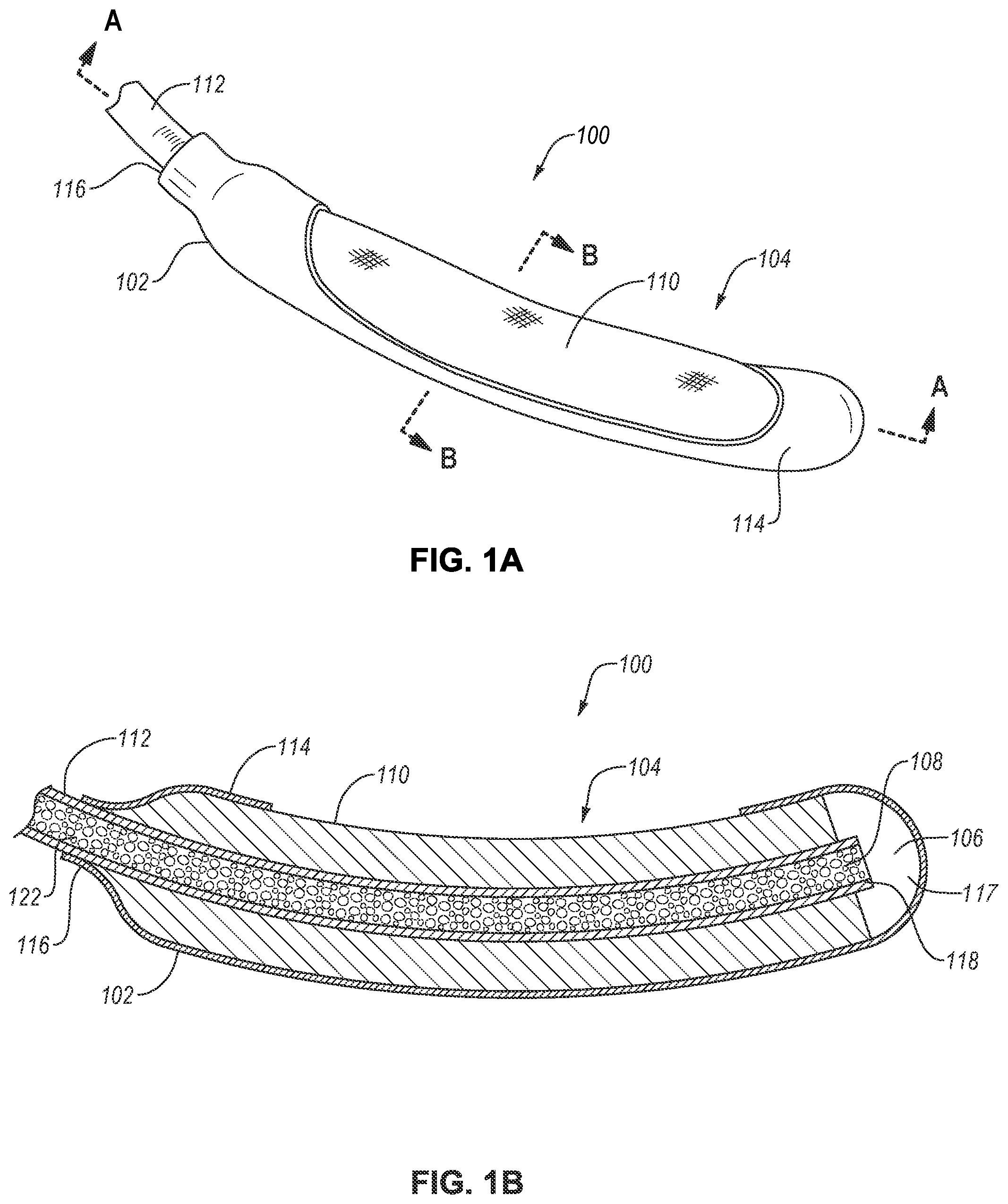 Patent US12551385 Figure 1 – Fluid collection assembly including a tube having porous wicking material for improved fluid transport