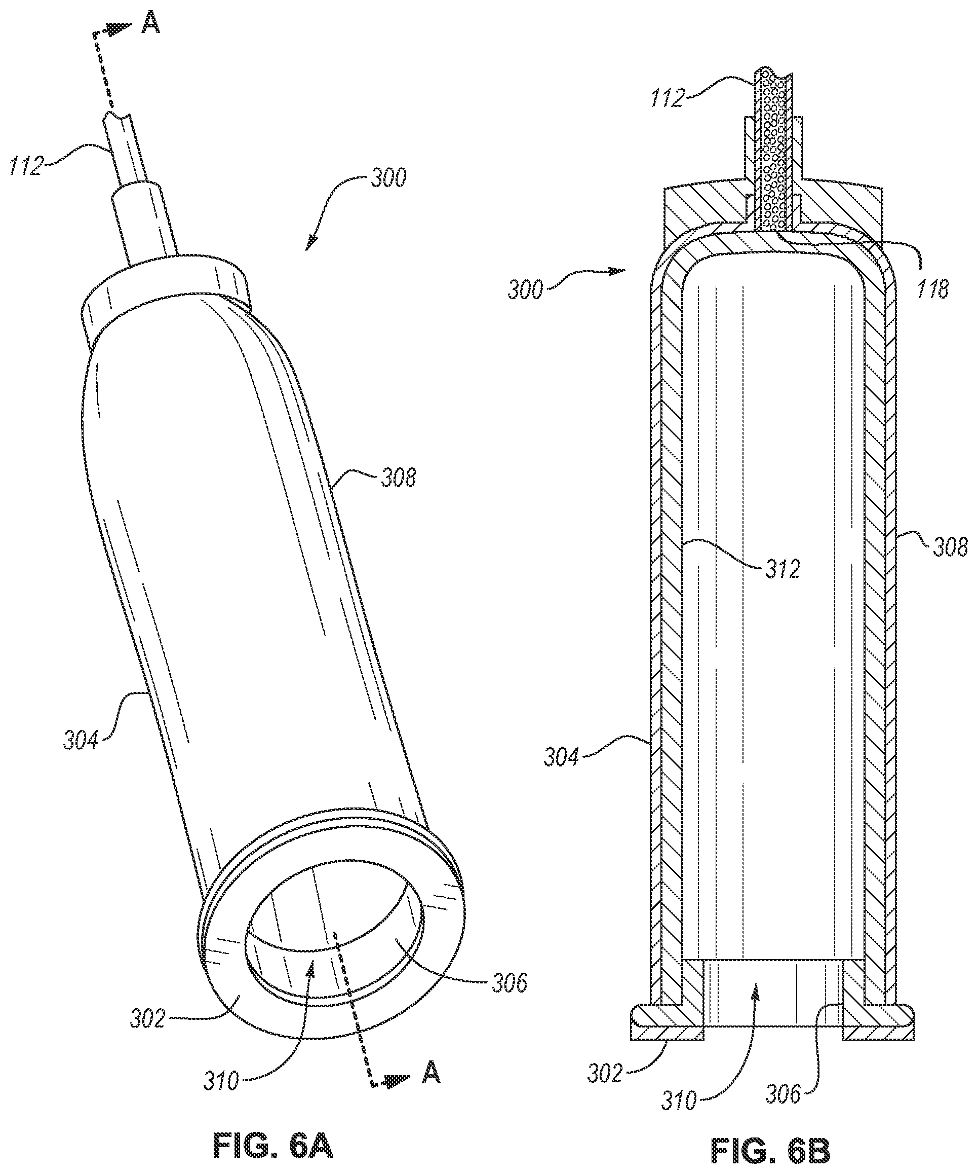 Patent US12551385 Figure 7 – Fluid collection assembly including a tube having porous wicking material for improved fluid transport