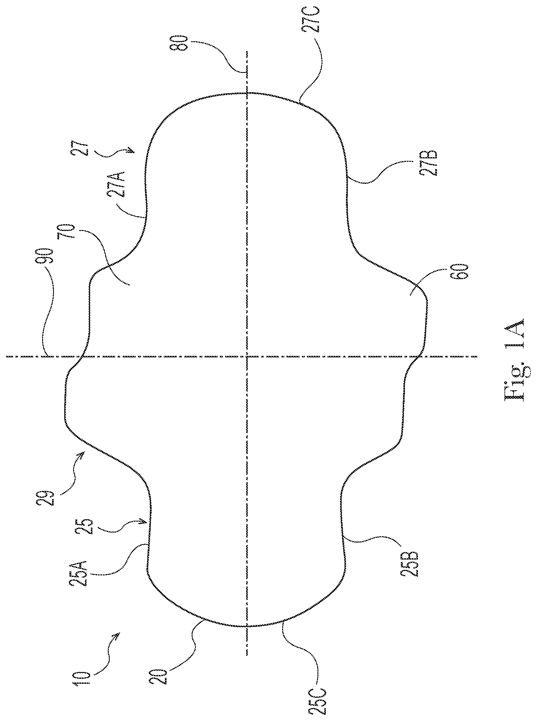 Patent US12551386 Figure 1 – Feminine hygiene article with improved wings