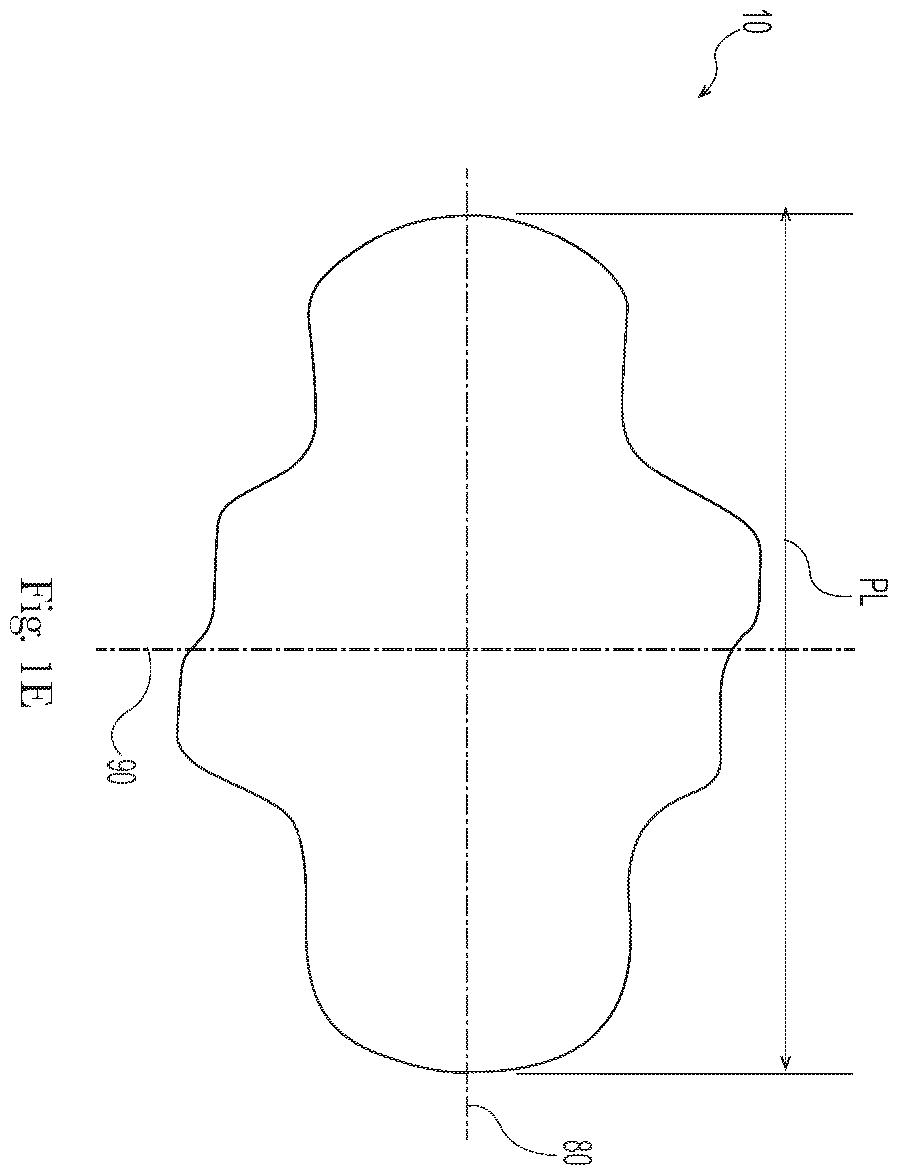 Patent US12551386 Figure 5 – Feminine hygiene article with improved wings