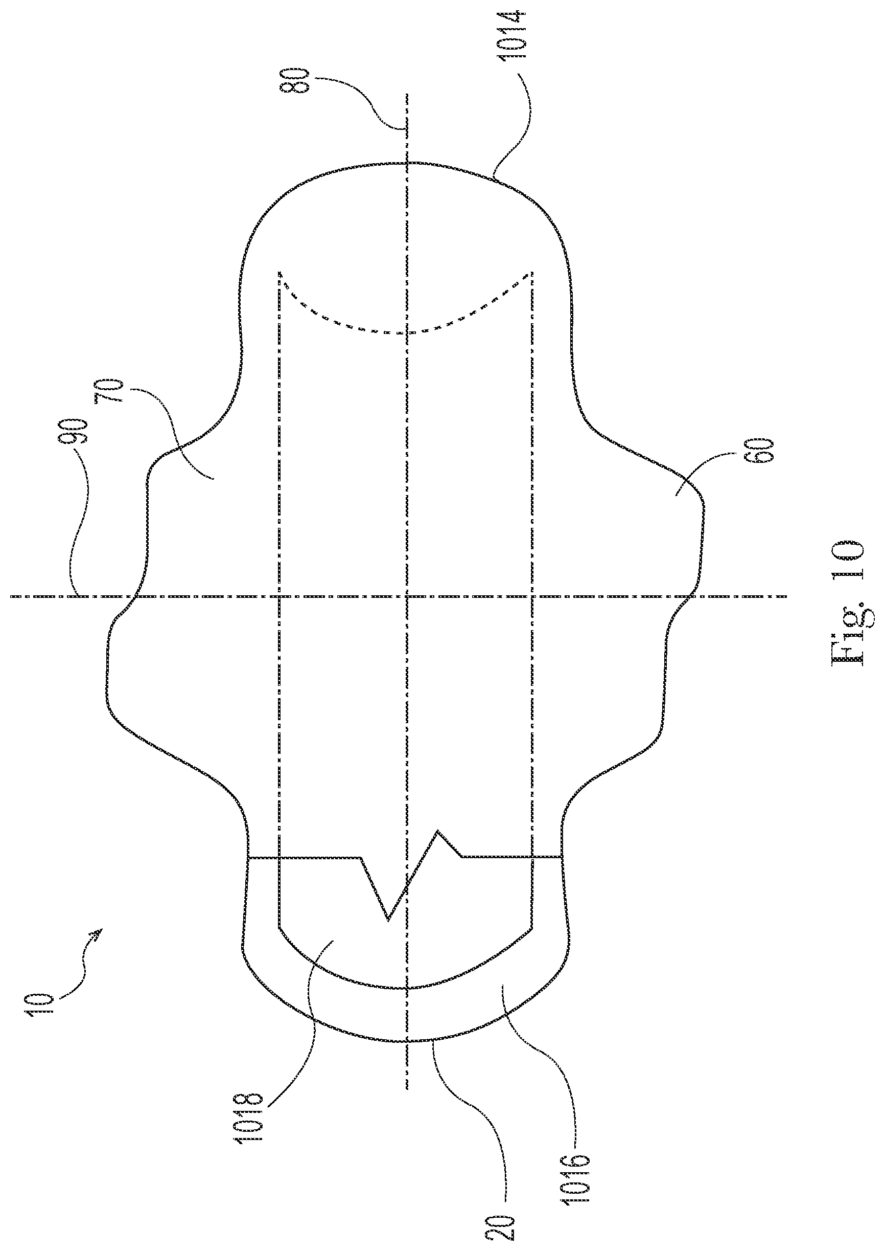 Patent US12551386 Figure 20 – Feminine hygiene article with improved wings