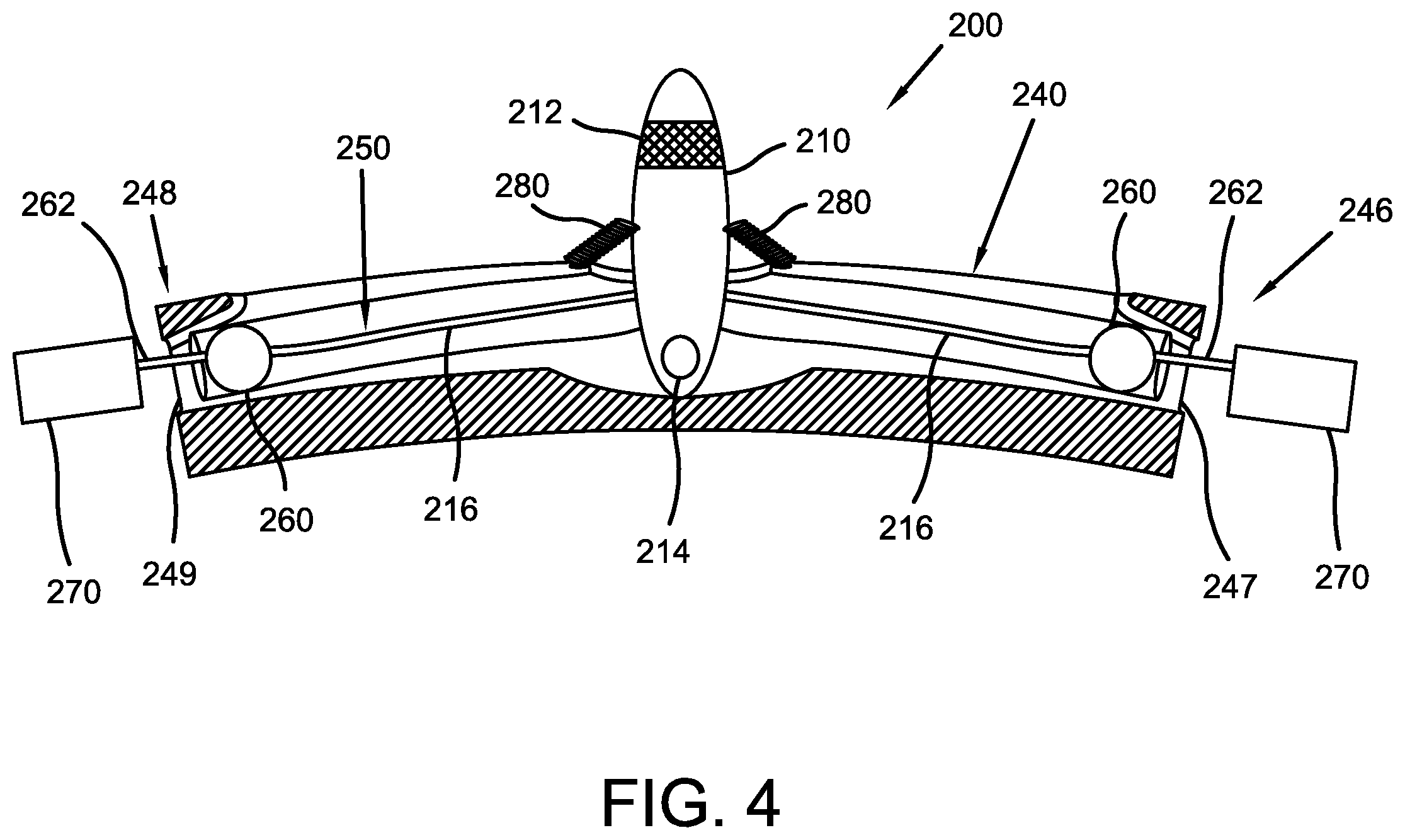 Patent US12551387 Figure 4 – Wheelchair mobility lever device