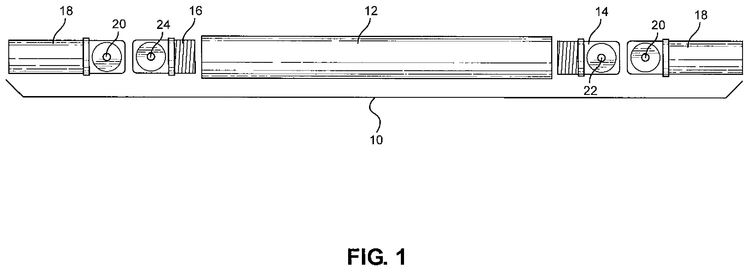 Patent US12551388 Figure 1 – Rotatable swing arm stabilizer assembly for folding wheelchairs