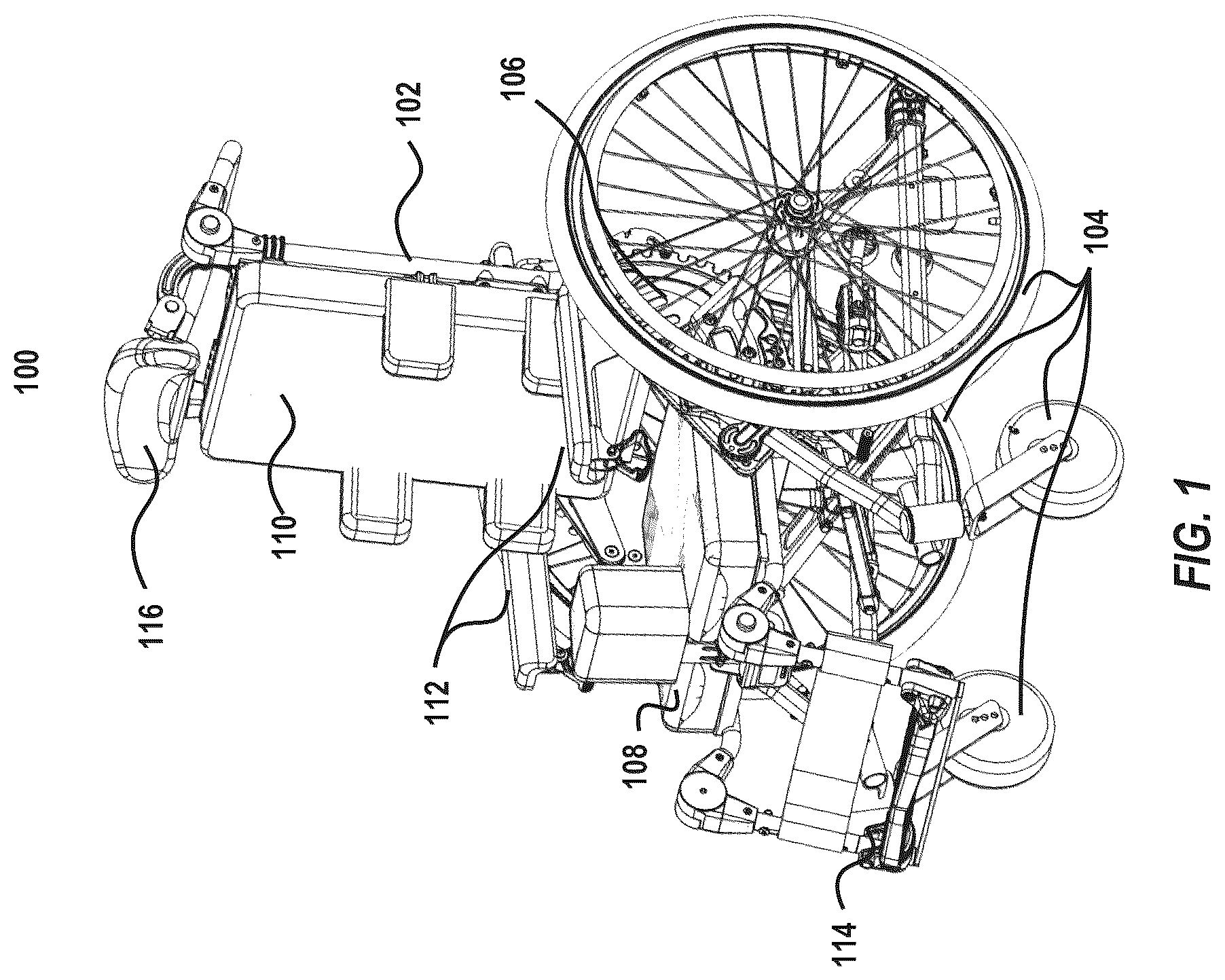 Patent US12551389 Figure 1 – Wheelchair side plate