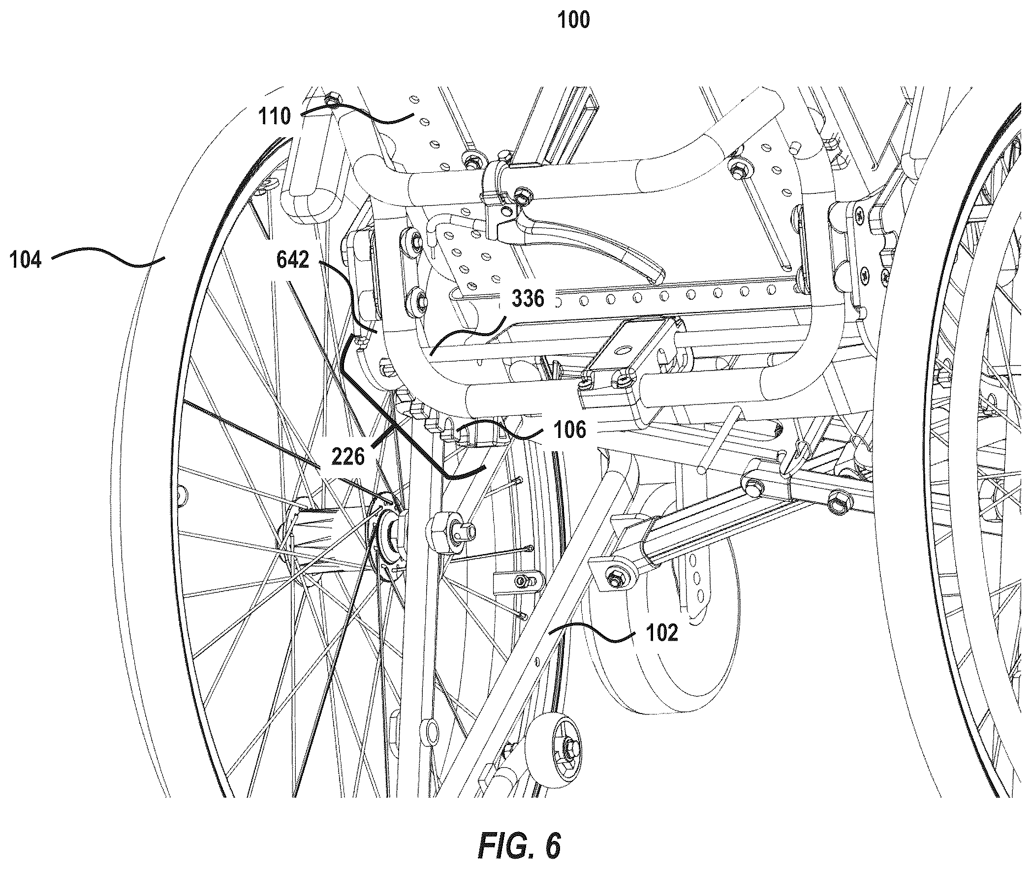 Patent US12551389 Figure 6 – Wheelchair side plate