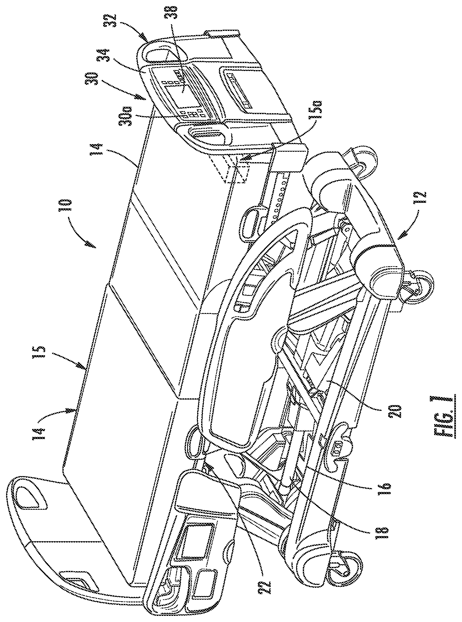 Patent US12551391 Figure 1 – Patient support with improved control