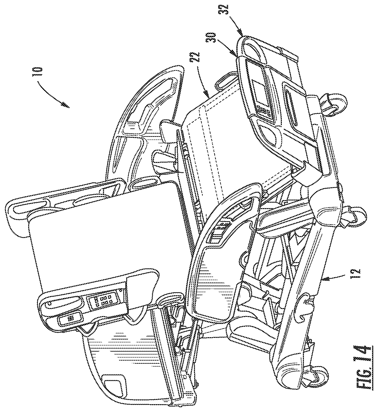 Patent US12551391 Figure 14 – Patient support with improved control