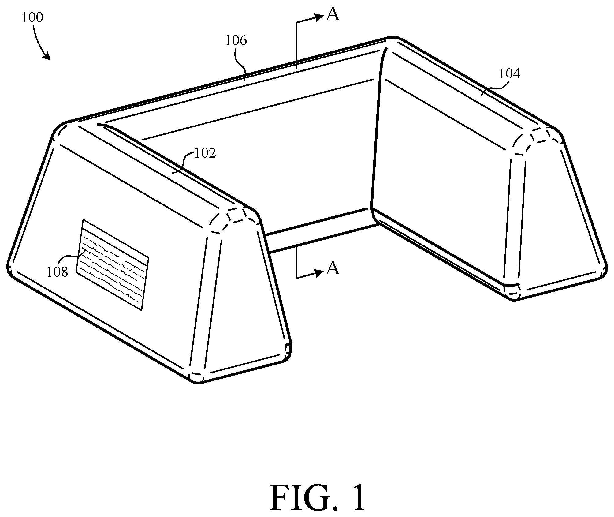 Patent US12551392 Figure 1 – Foot support device