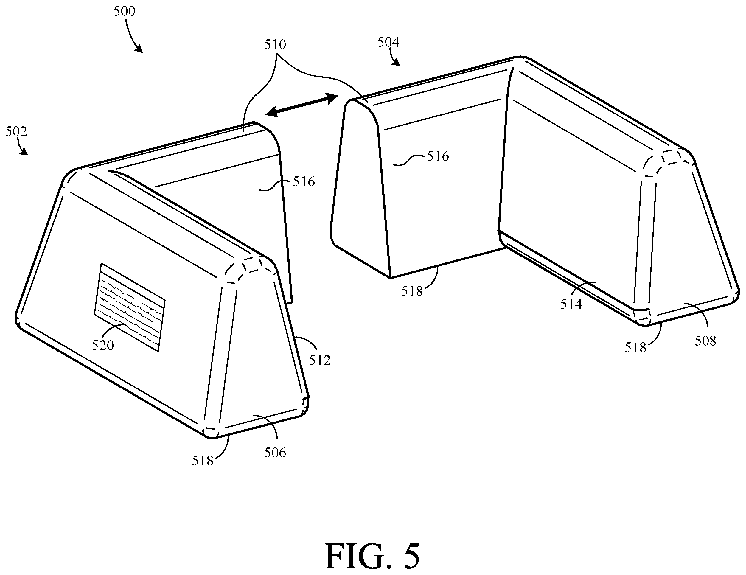 Patent US12551392 Figure 5 – Foot support device