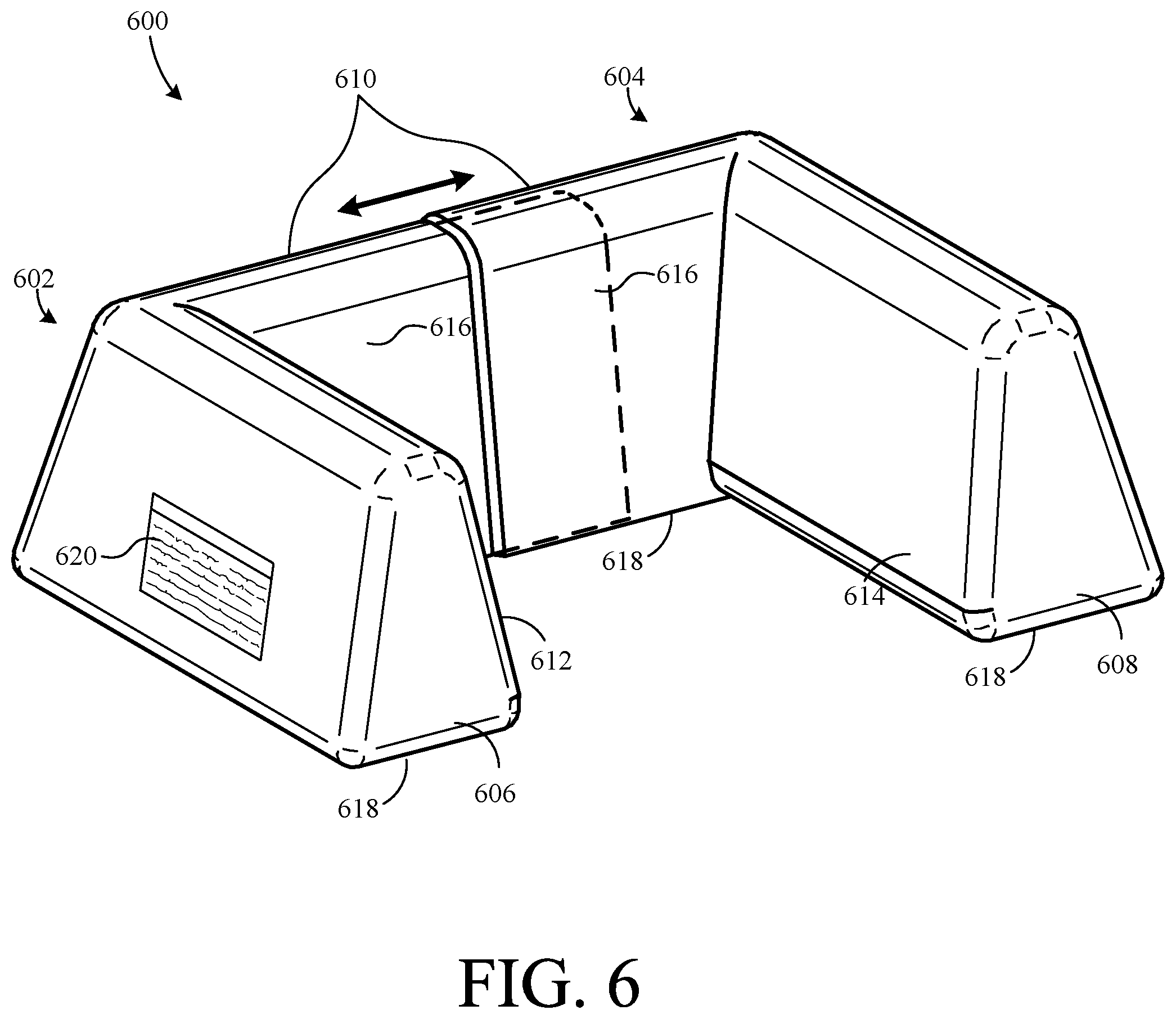 Patent US12551392 Figure 6 – Foot support device