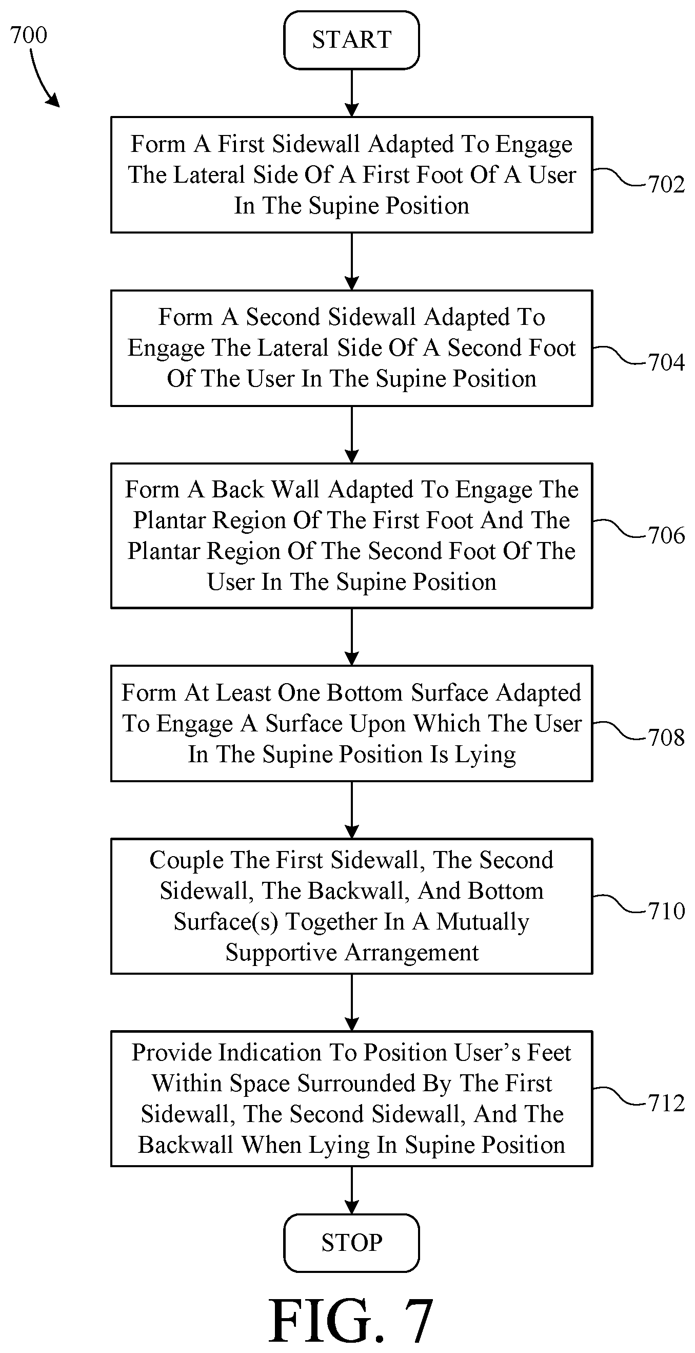 Patent US12551392 Figure 7 – Foot support device