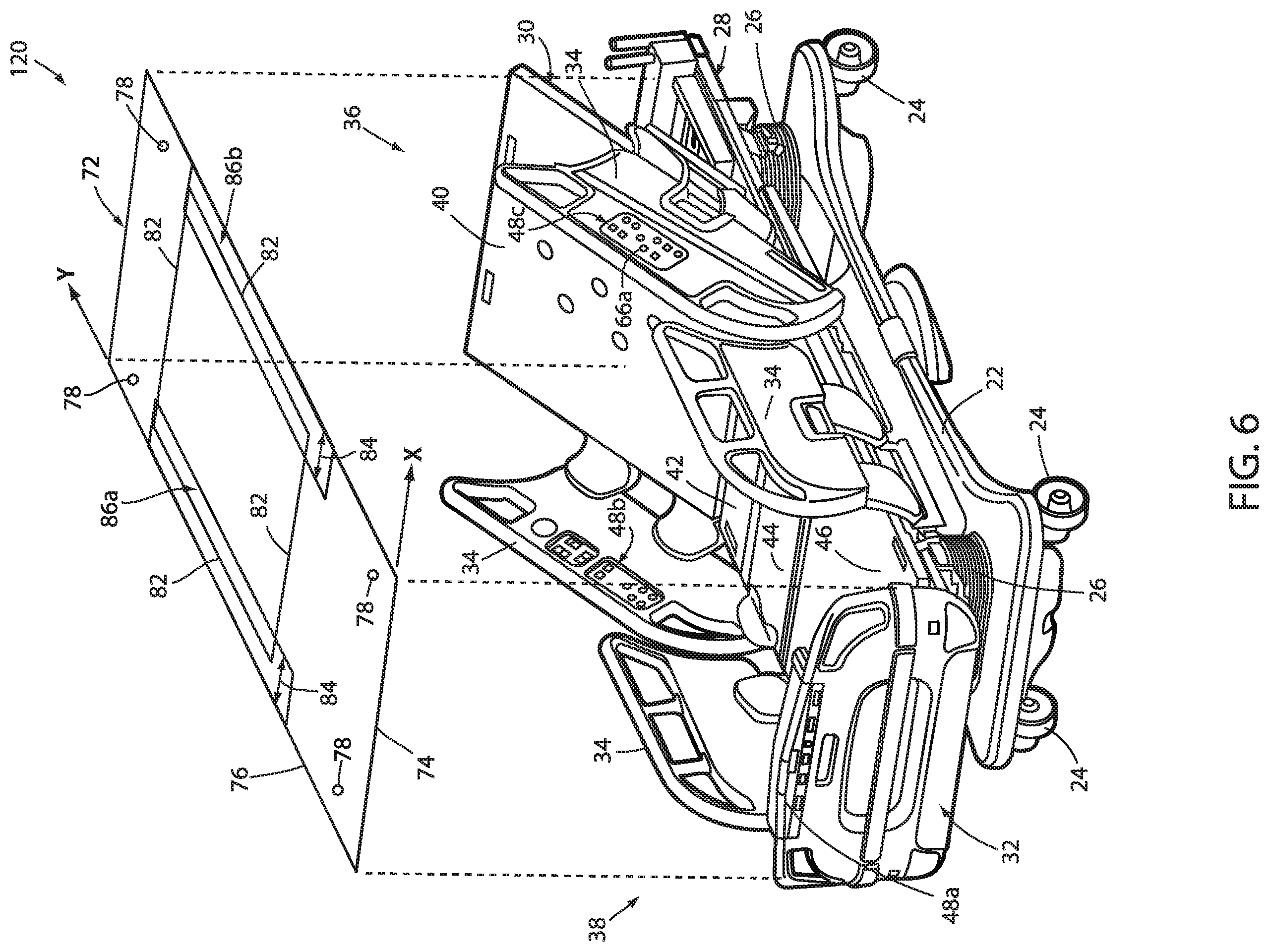 Patent US12551393 Figure 5 – Patient support apparatuses with exit detection systems