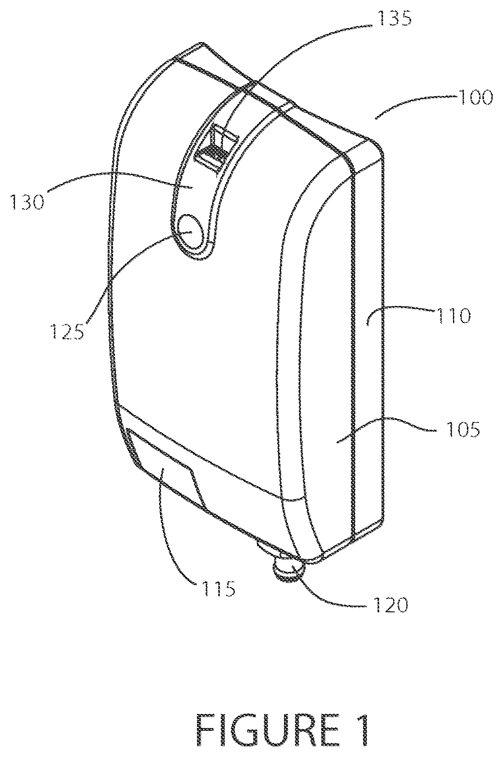 Patent US12551396 Figure 1 – Portable intermittent pneumatic compression system