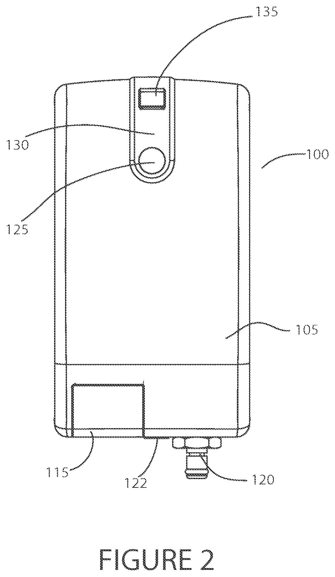 Patent US12551396 Figure 2 – Portable intermittent pneumatic compression system