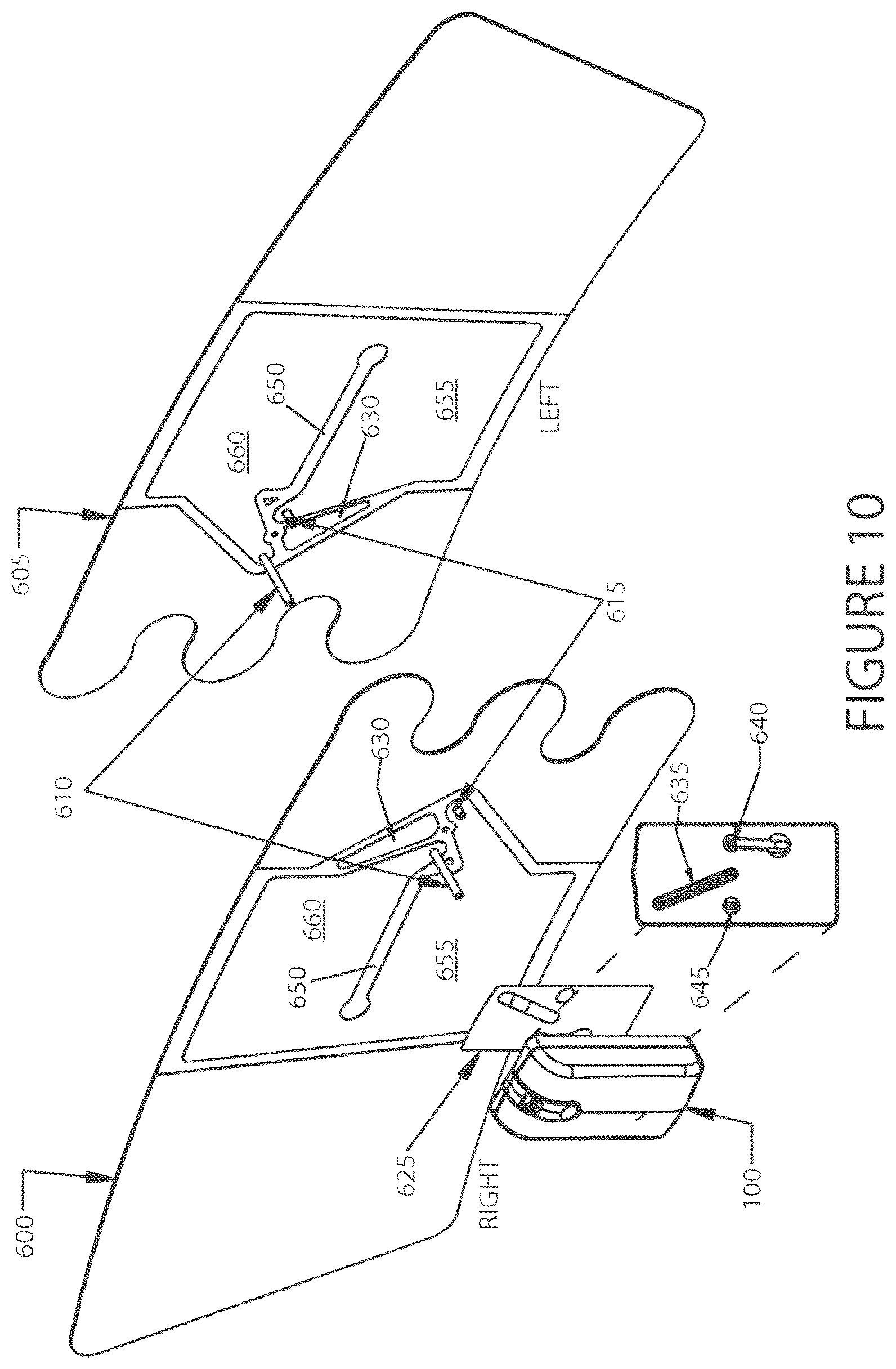 Patent US12551396 Figure 10 – Portable intermittent pneumatic compression system