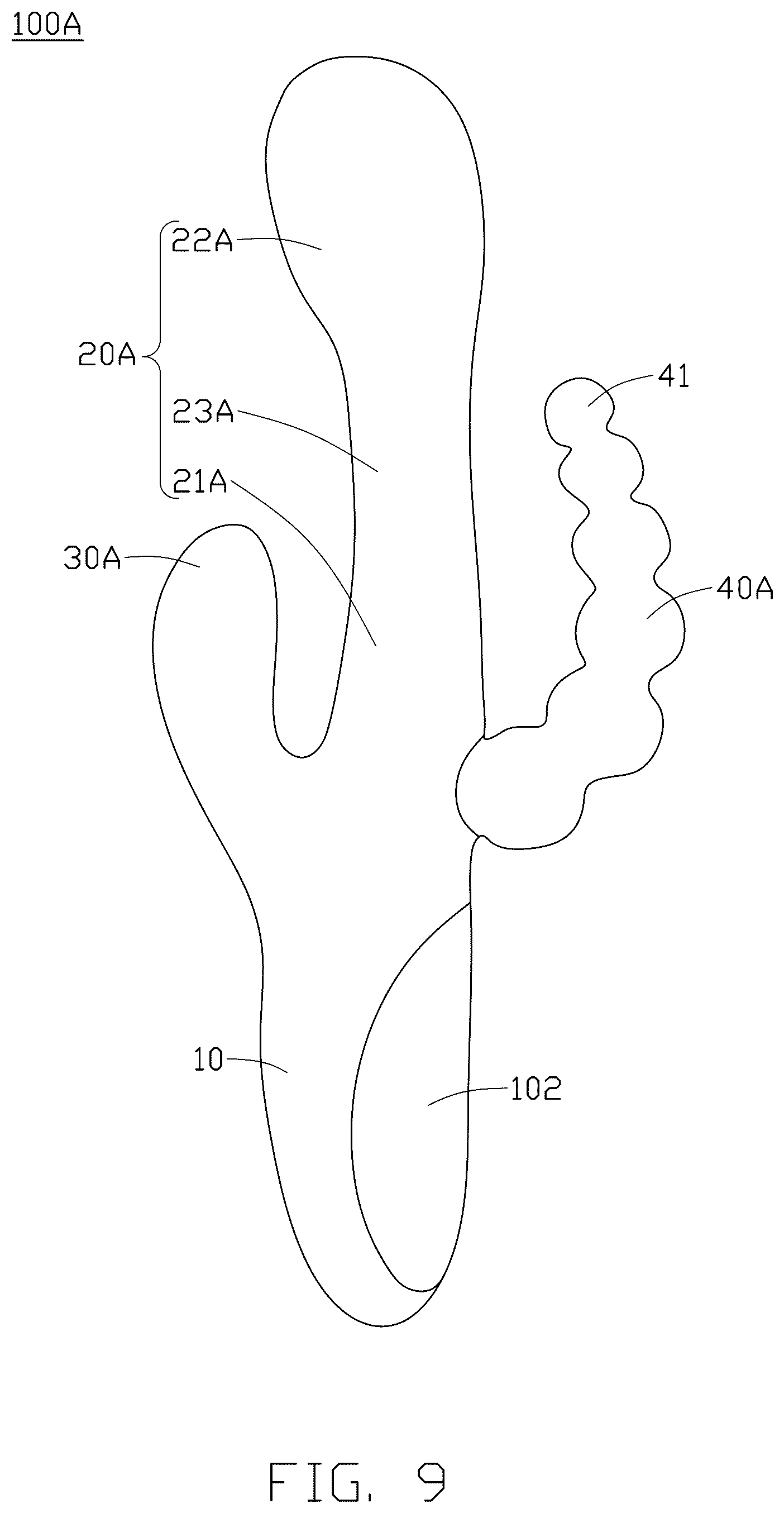 Patent US12551398 Figure 9 – Sexual stimulation device