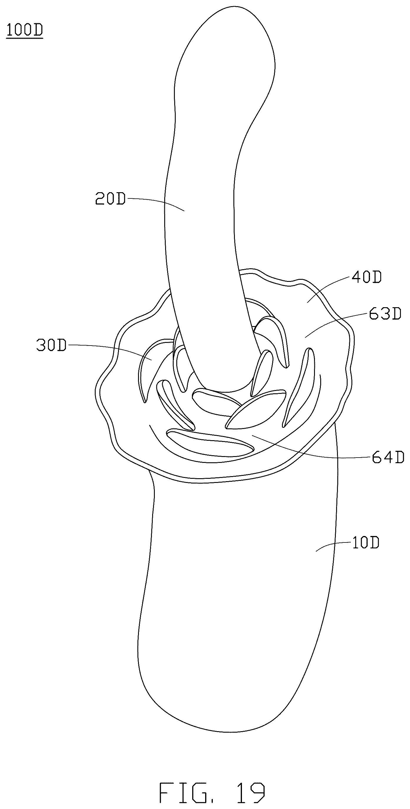 Patent US12551398 Figure 19 – Sexual stimulation device