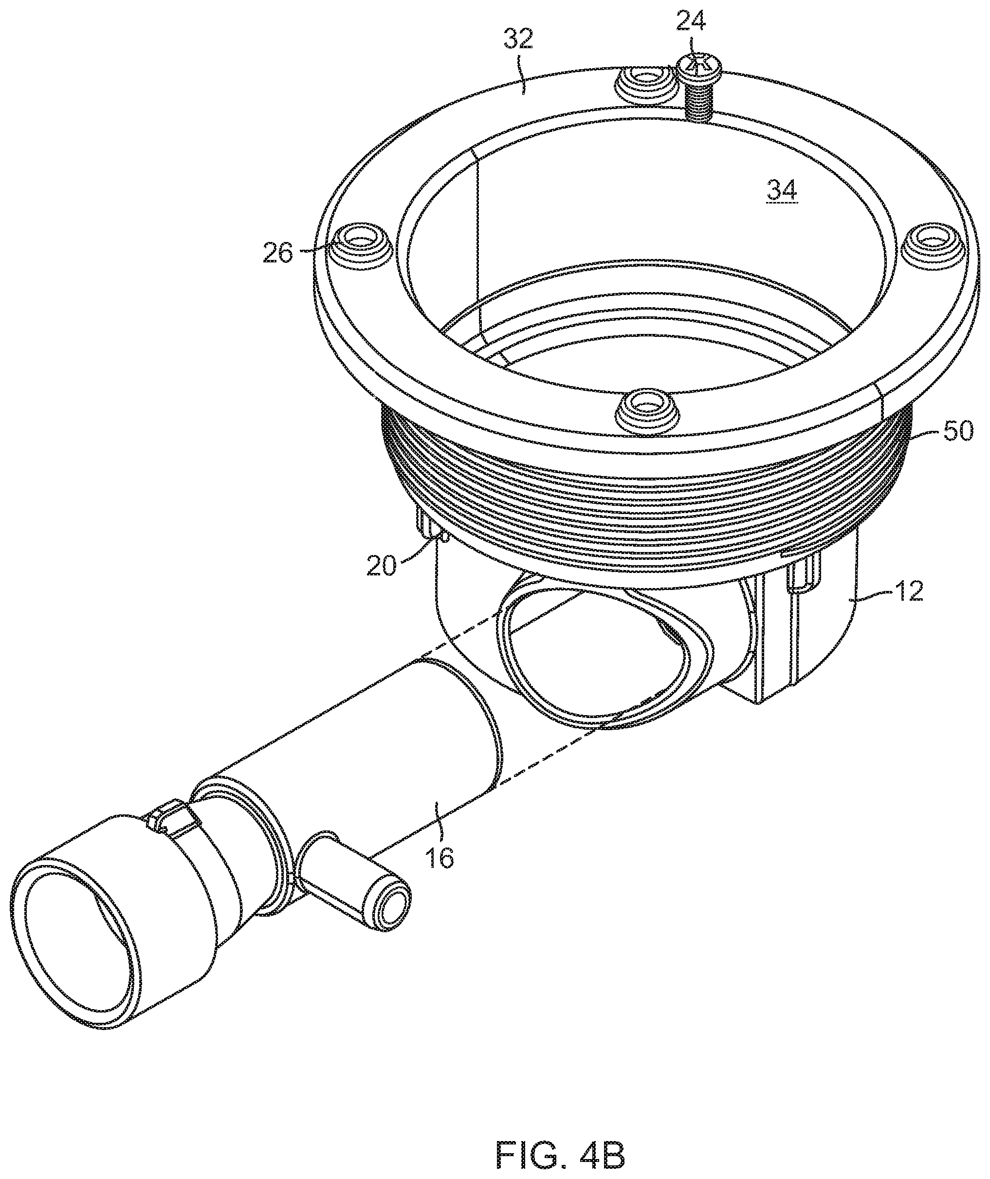 Patent US12551401 Figure 6 – Spa jet with crosswise and tangent venturi for both spa walls and spa floors