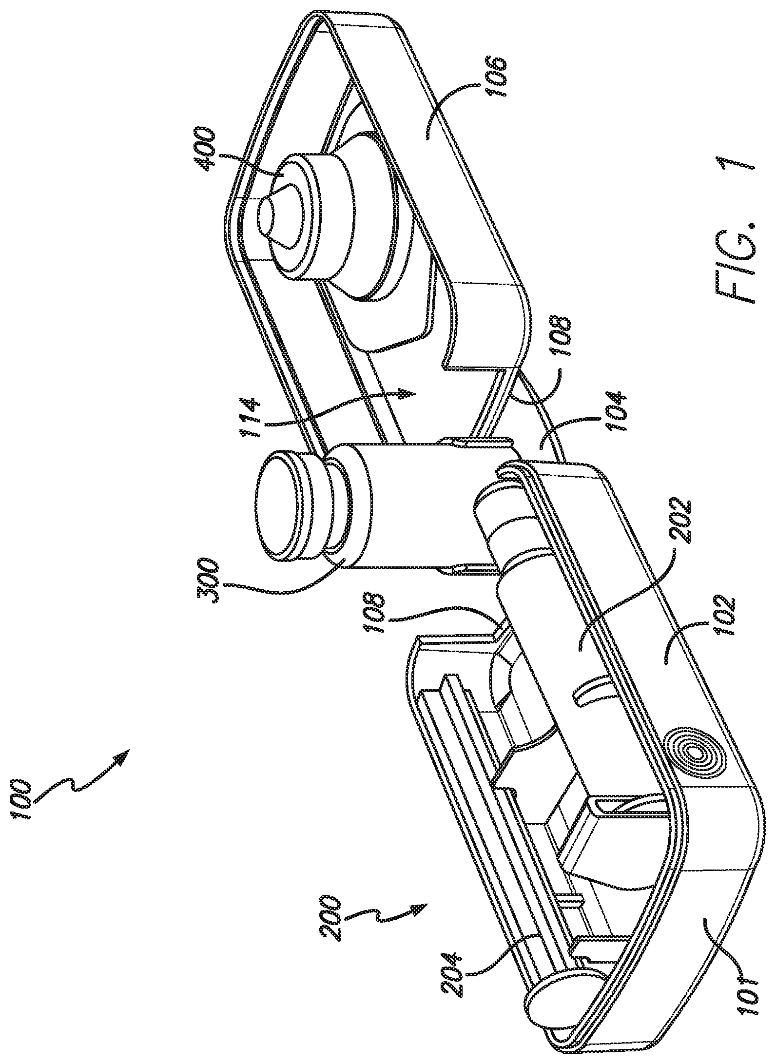 Patent US12551404 — Device container — Figure 1