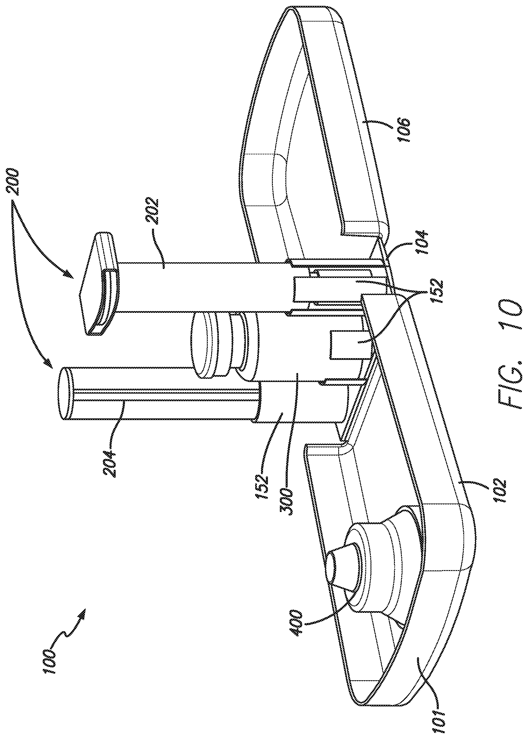 Patent US12551404 Figure 10 – Device container