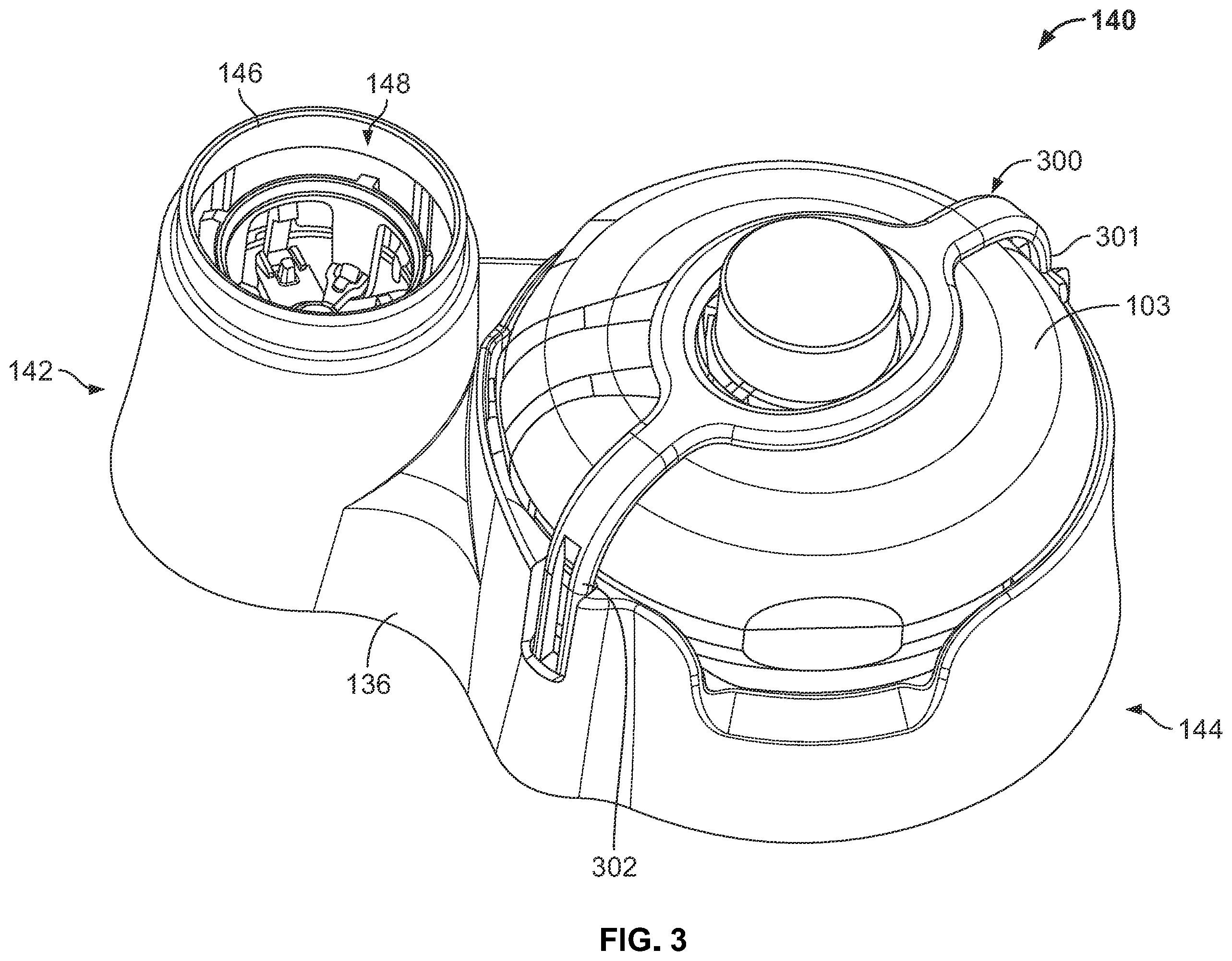 Patent US12551405 Figure 3 – Pressurized gas powered liquid transfer device and system
