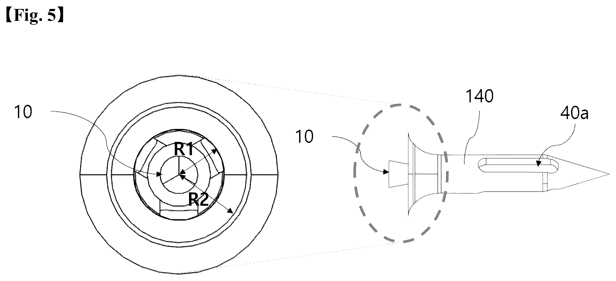 Patent US12551406 Figure 4 – Drug mixing unit for syringe