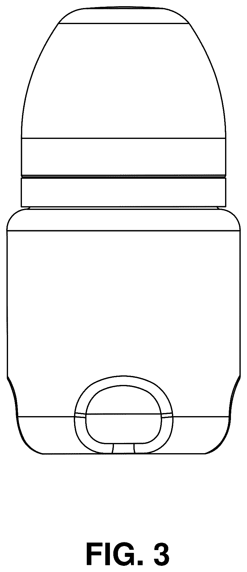 Patent US12551412 Figure 3 – Baby bottle with syringe receiver