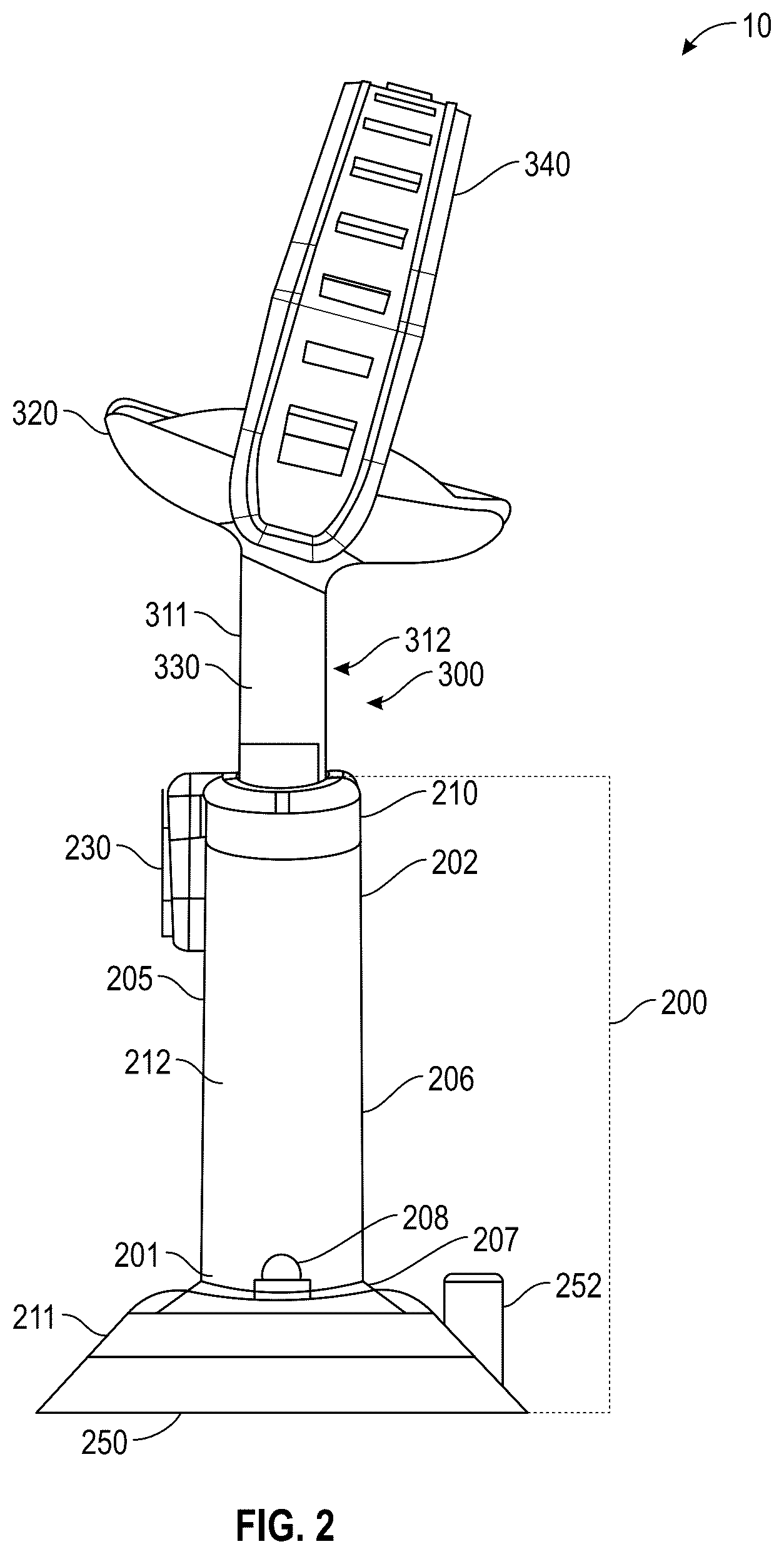 Patent US12551413 Figure 2 – Adjustable bottle holder and use thereof