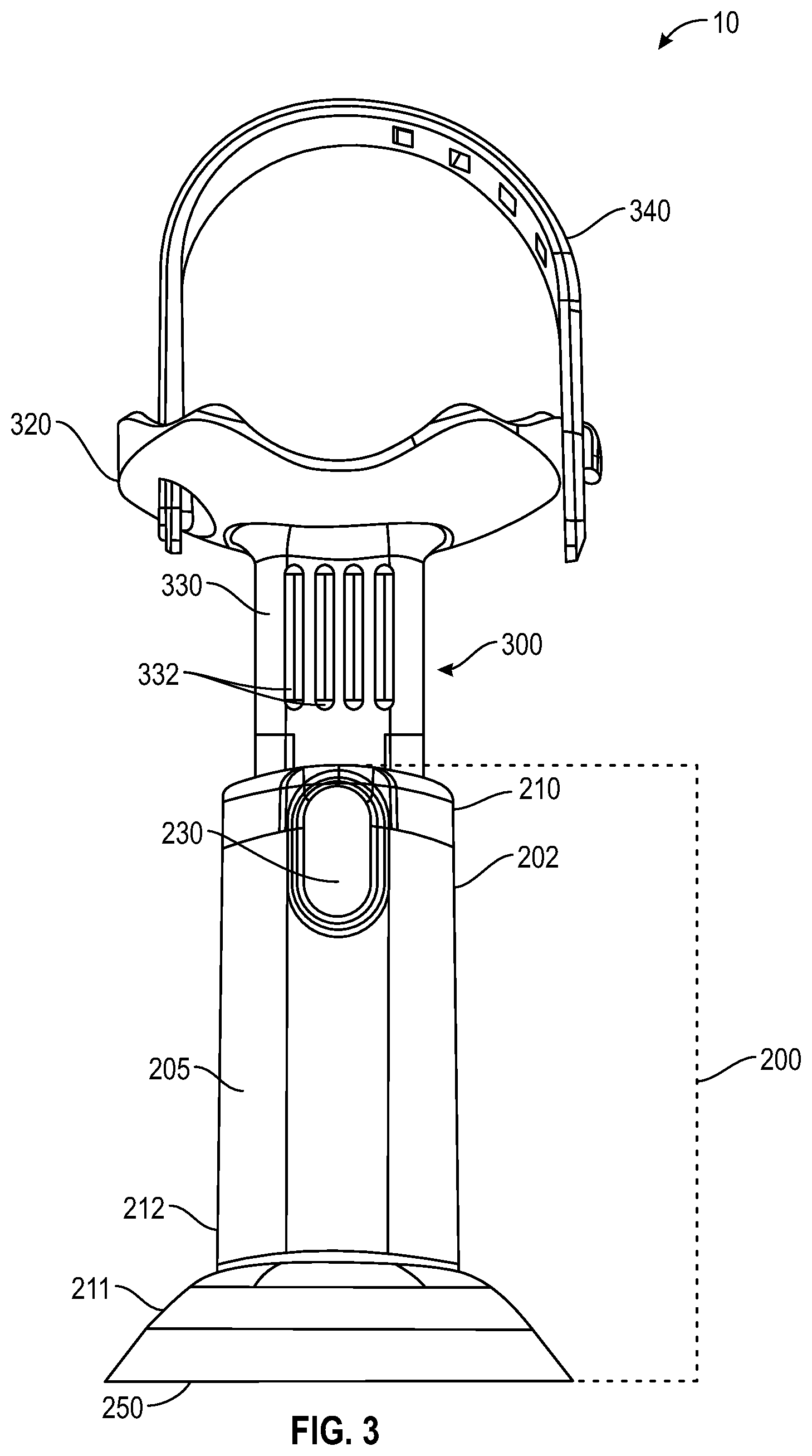 Patent US12551413 Figure 3 – Adjustable bottle holder and use thereof