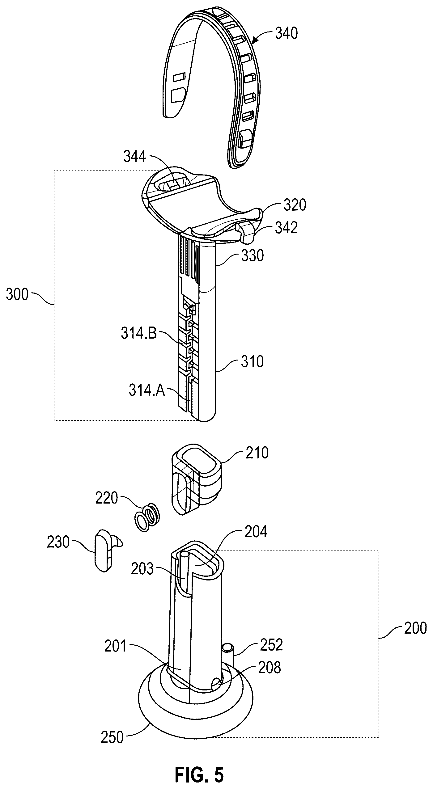 Patent US12551413 Figure 5 – Adjustable bottle holder and use thereof
