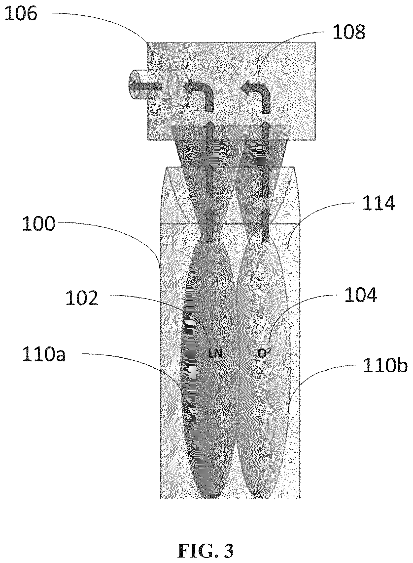 Patent US12551435 Figure 3 – Delivery of liquid composition and oxygen