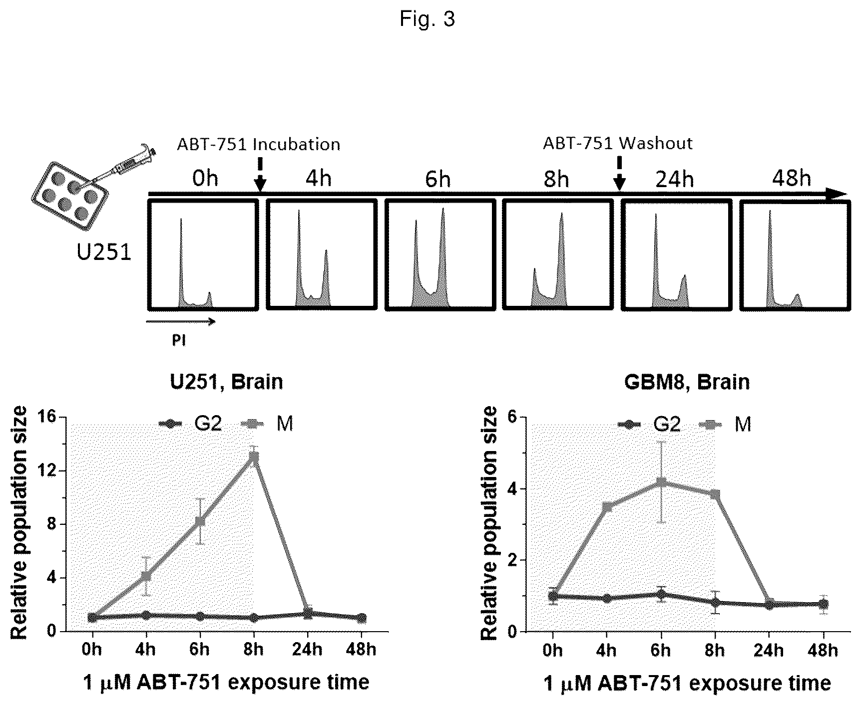 Patent US12551471 Figure 4 – ABT-751 and ionizing radiation
