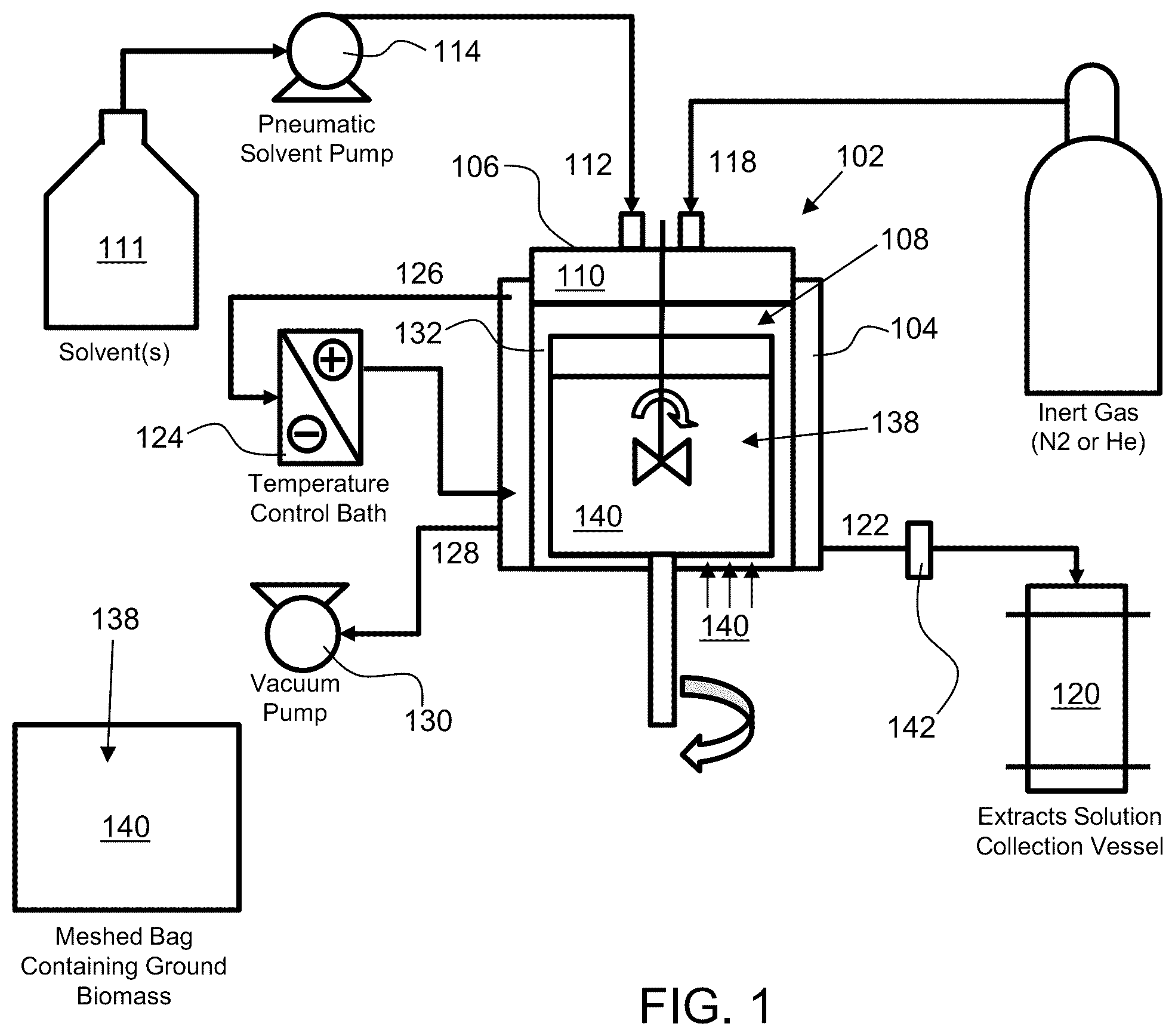 Patent US12551519 Figure 1 – Extraction system and method for organic metabolites