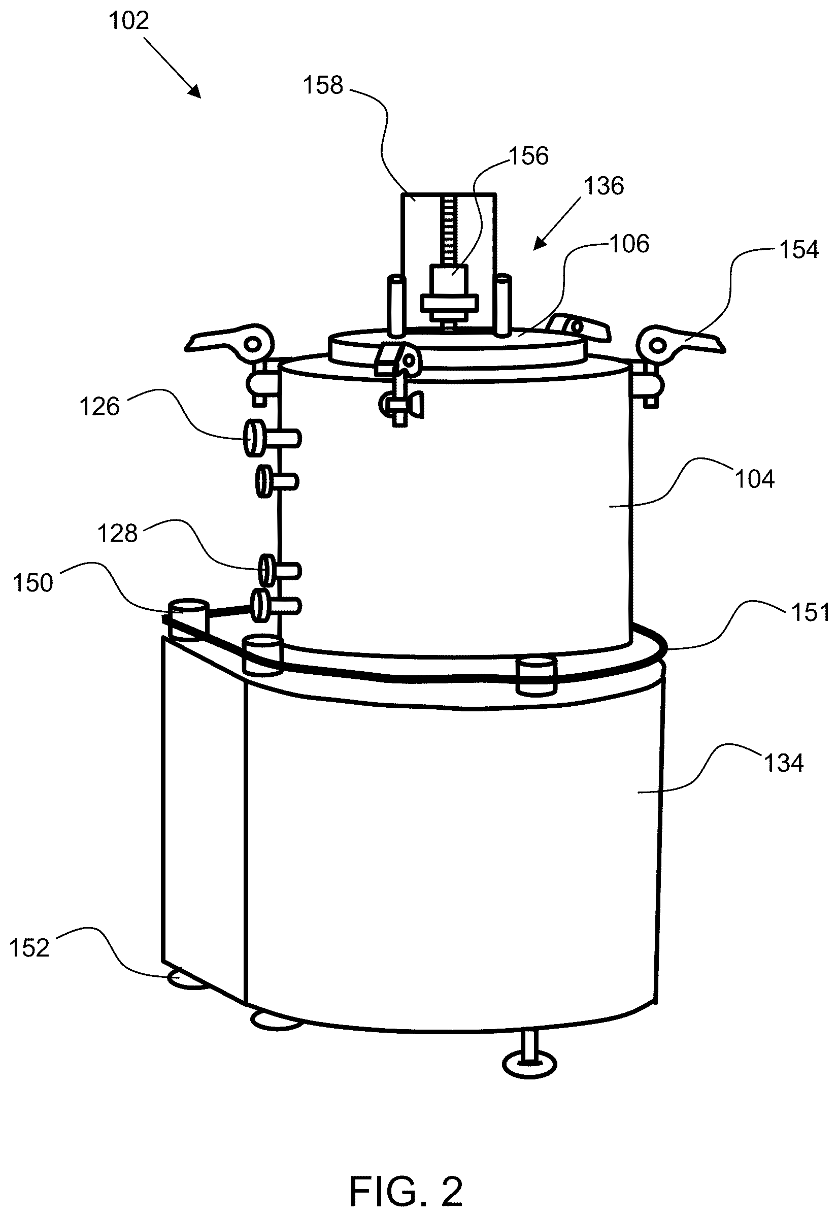 Patent US12551519 Figure 2 – Extraction system and method for organic metabolites