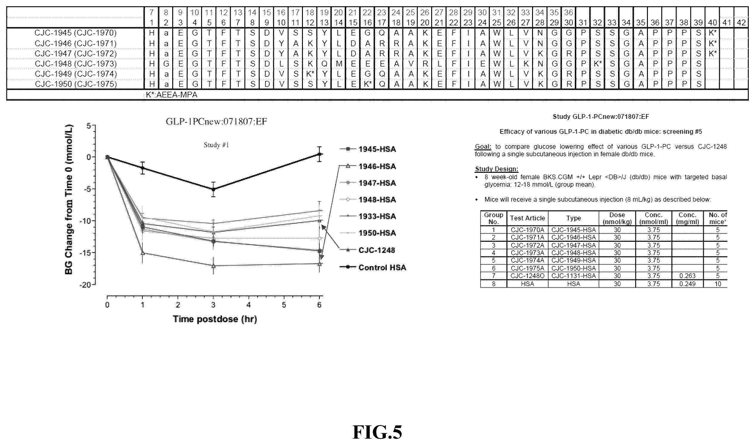 Patent US12551541 Figure 5 – Albumin bound macromolecule tri-agonist activating GLP 1/GIP/glucagon receptors and methods therefor