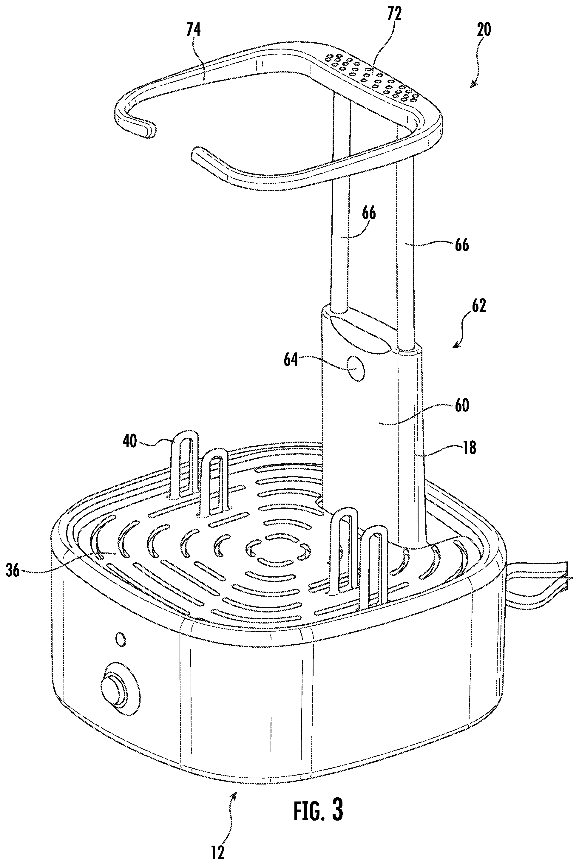 Patent US12551585 Figure 3 – Sanitizing appliance